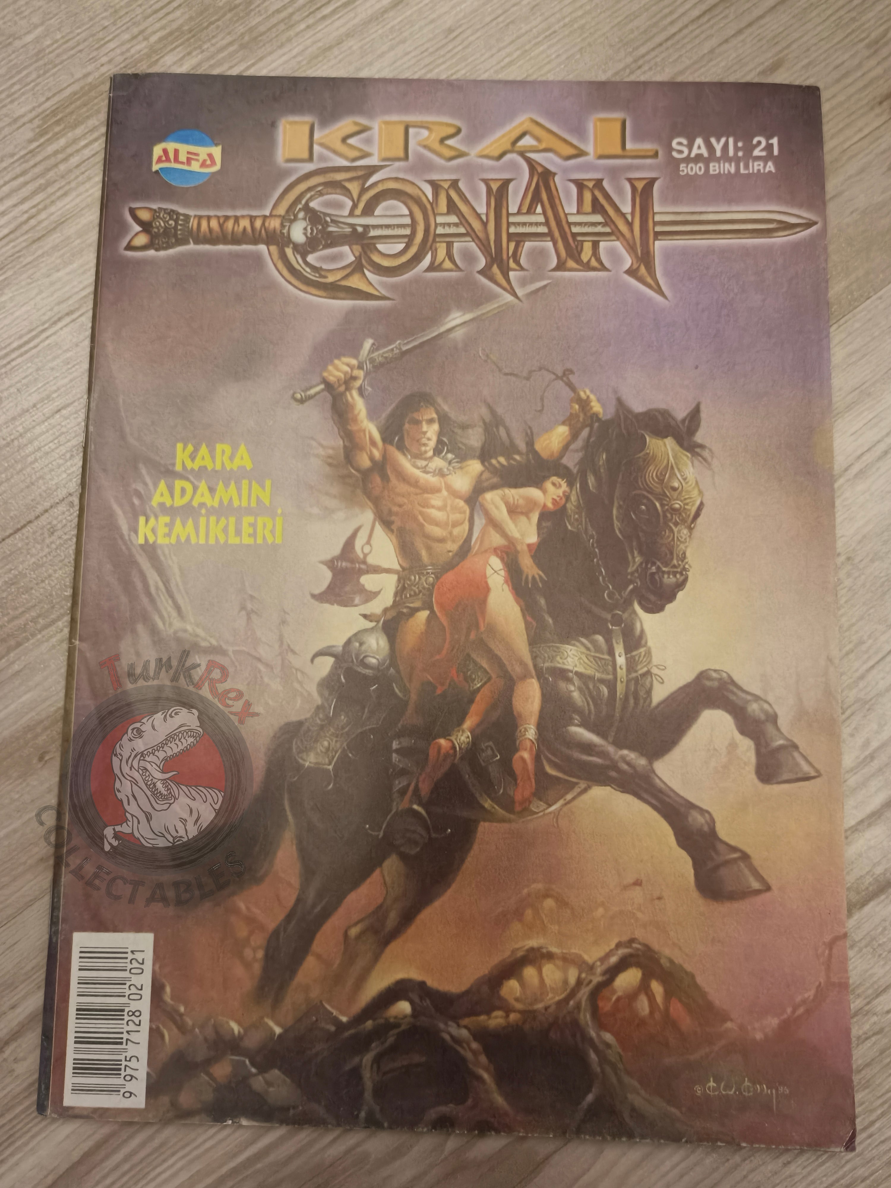 Kral Conan #21 King Conan #9 #10 Turkish Comic Turkey Ken Kelly