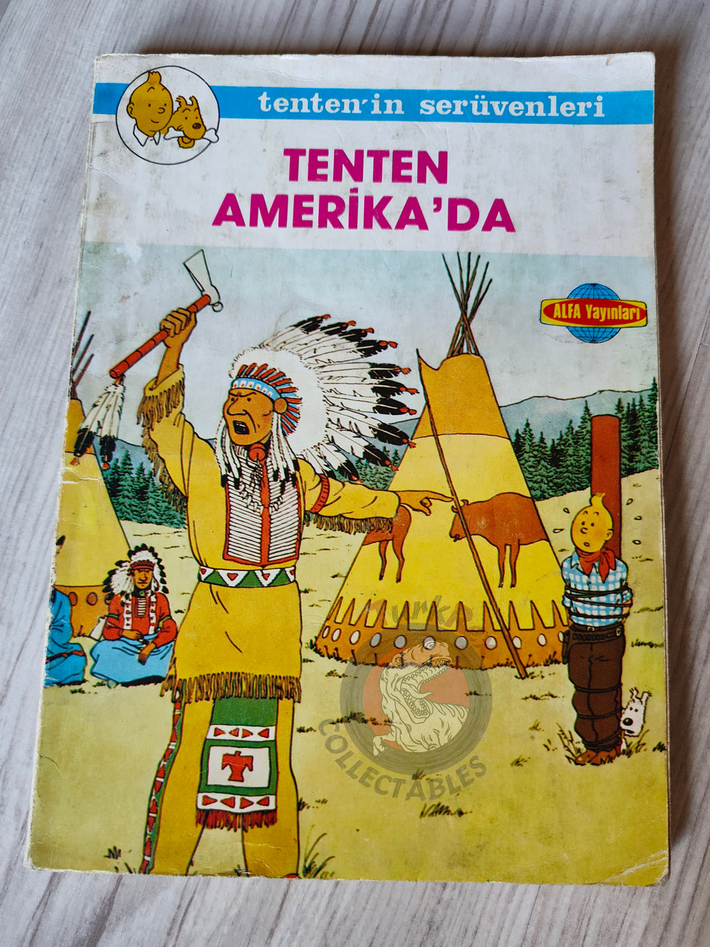 Tintin – Tintin in America mid 1980s Turkish Edition Comic Turkey 1