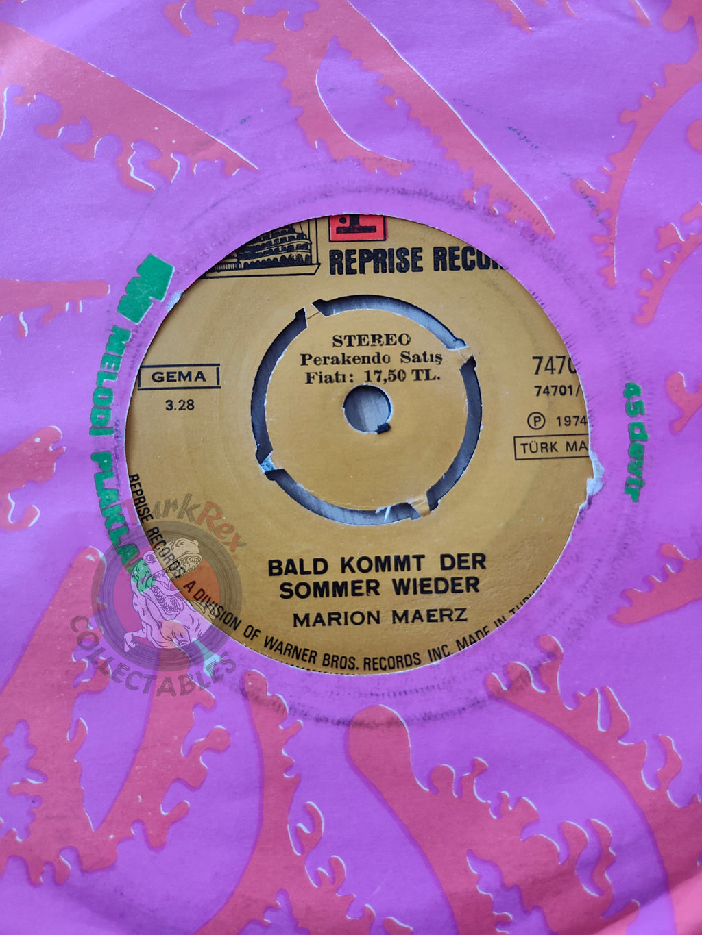 Marion Maerz – Weiße Wolken 7" Turkish Pressing Vinyl Turkey Edition