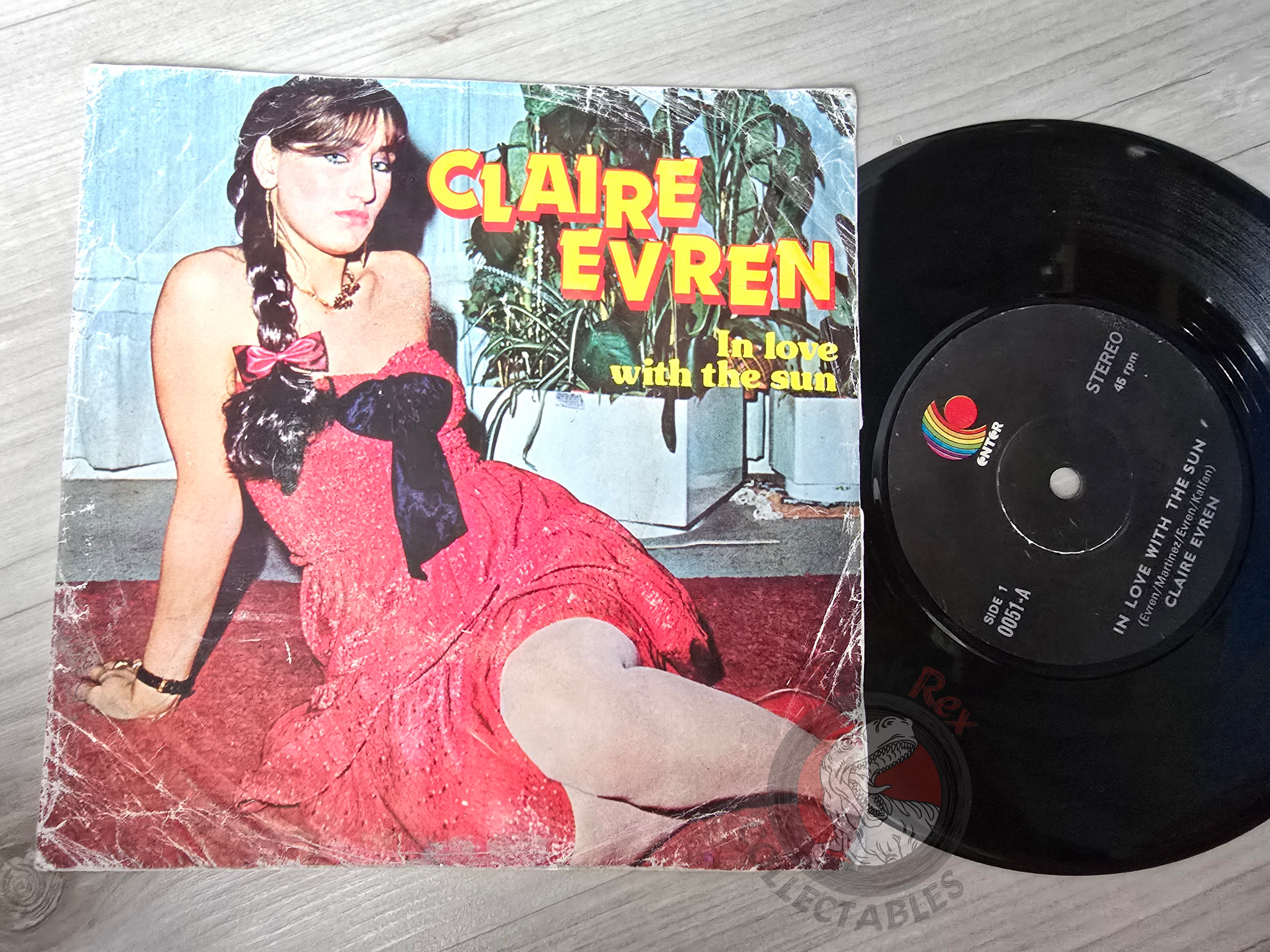Claire Evren – In Love With The Sun 7" Turkish Pressing Vinyl Turkey Edition