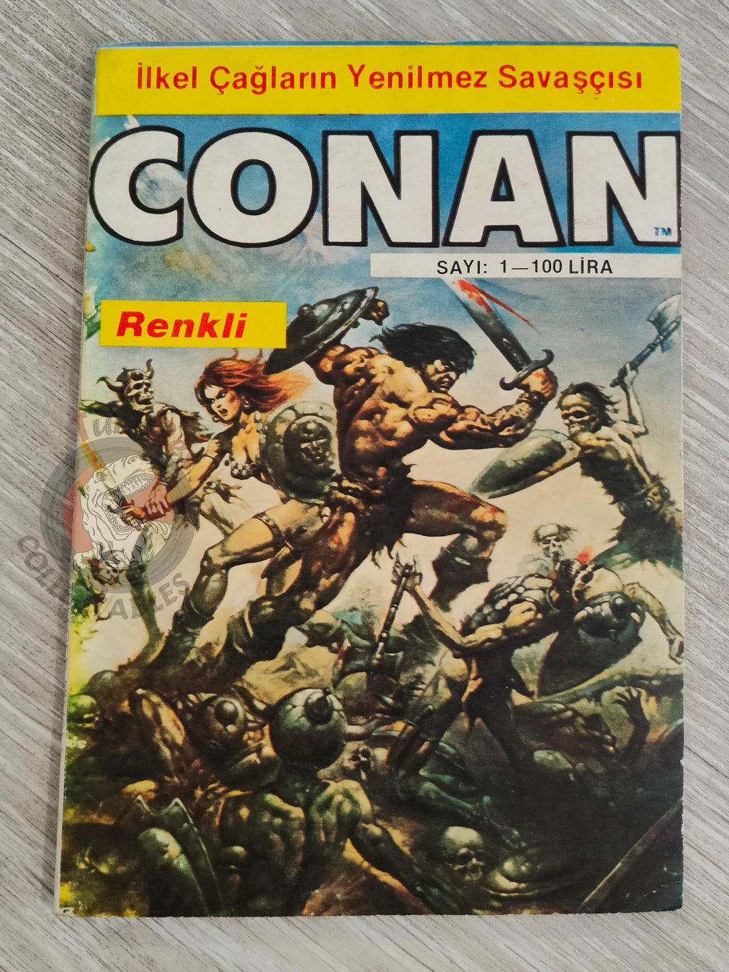 Conan Renkli #1 Turkish Comic Turkey CTB #114 The Savage Sword of Conan #1