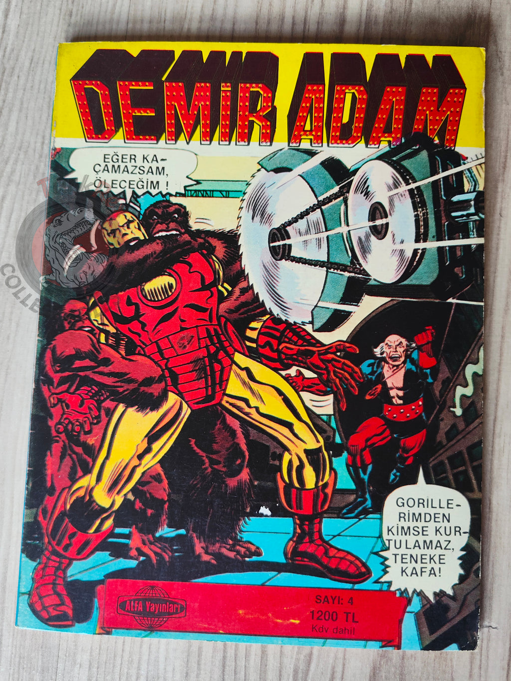 Iron Man #4 Demir Adam 1989 Turkish Comic Turkey #81 #82 #83 #84