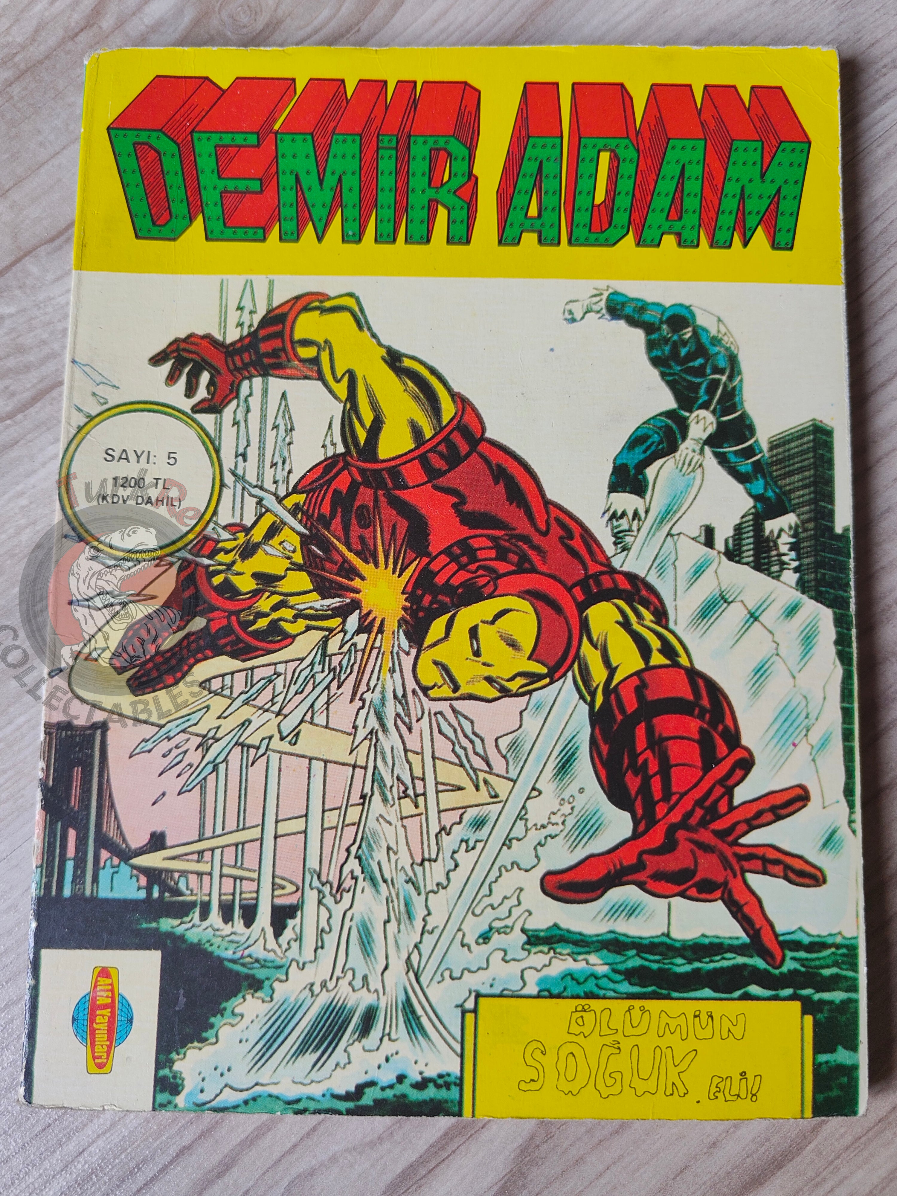 Iron Man #5 Demir Adam 1989 Turkish Comic Turkey #85 #86 #87 #88