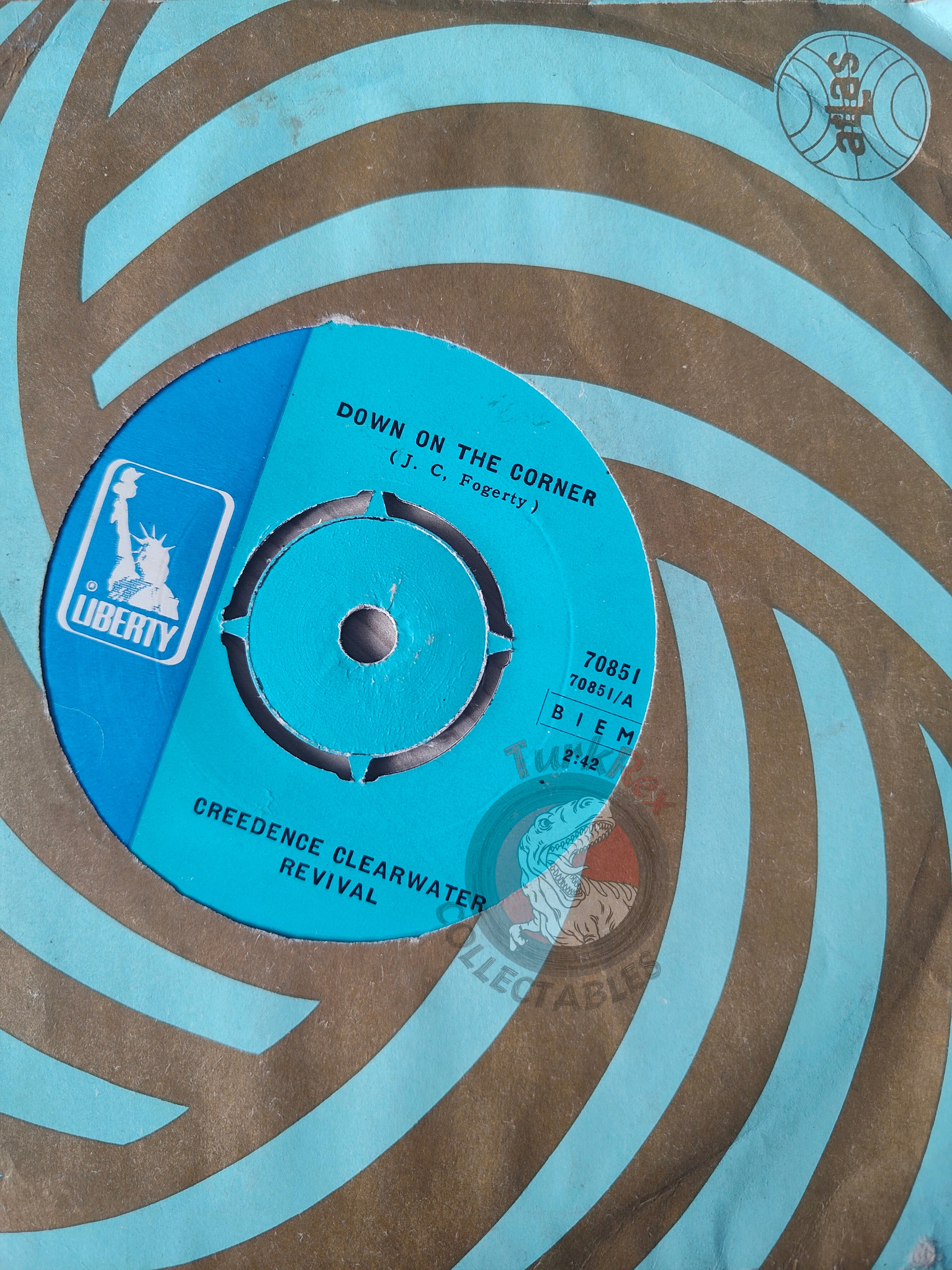 Creedence Clearwater Revival – Down On The Corner 7" Turkish Pressing Vinyl Turkey Edition