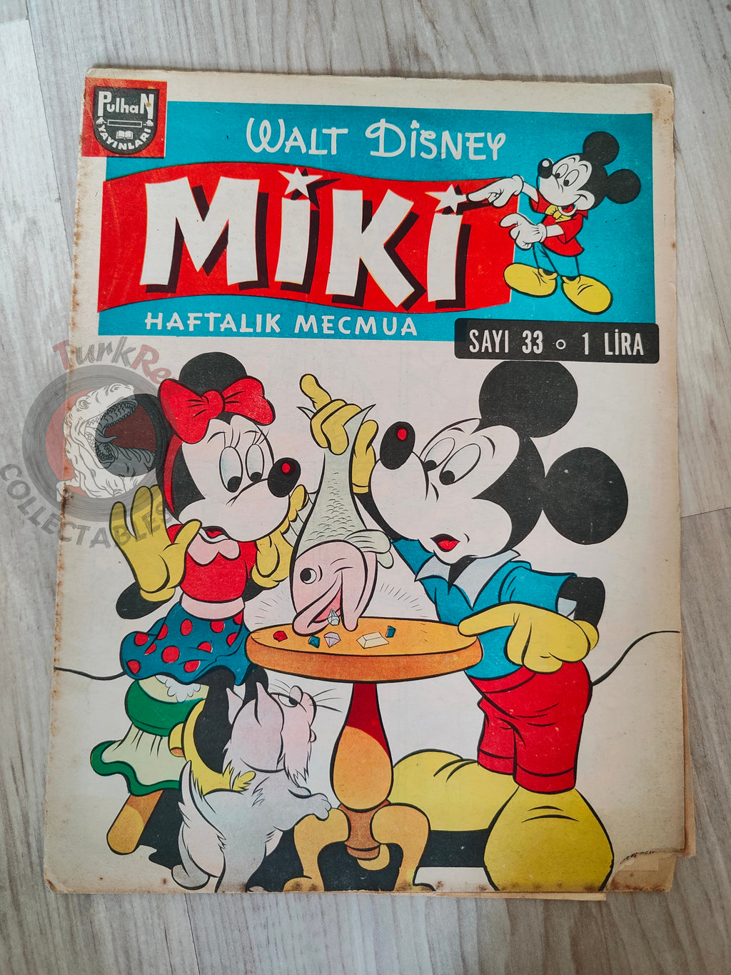 Mickey Mouse Mag #33 1962 Turkish Comic Turkey Walt Disney Donald Duck