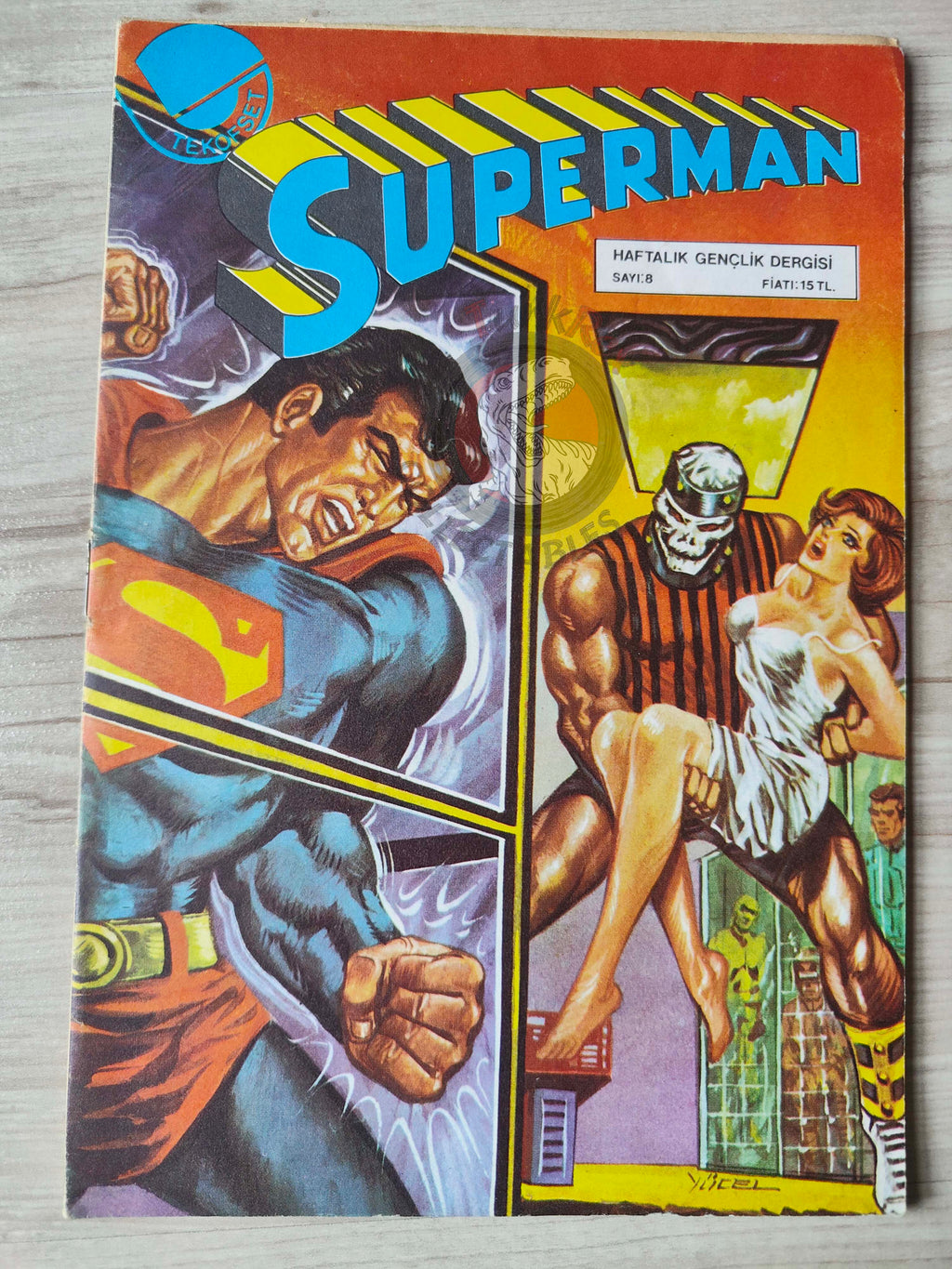 Superman #8 1980 Turkish Comic Turkey #331 Superboy #232 Fuss Pot Norman Mansbridge