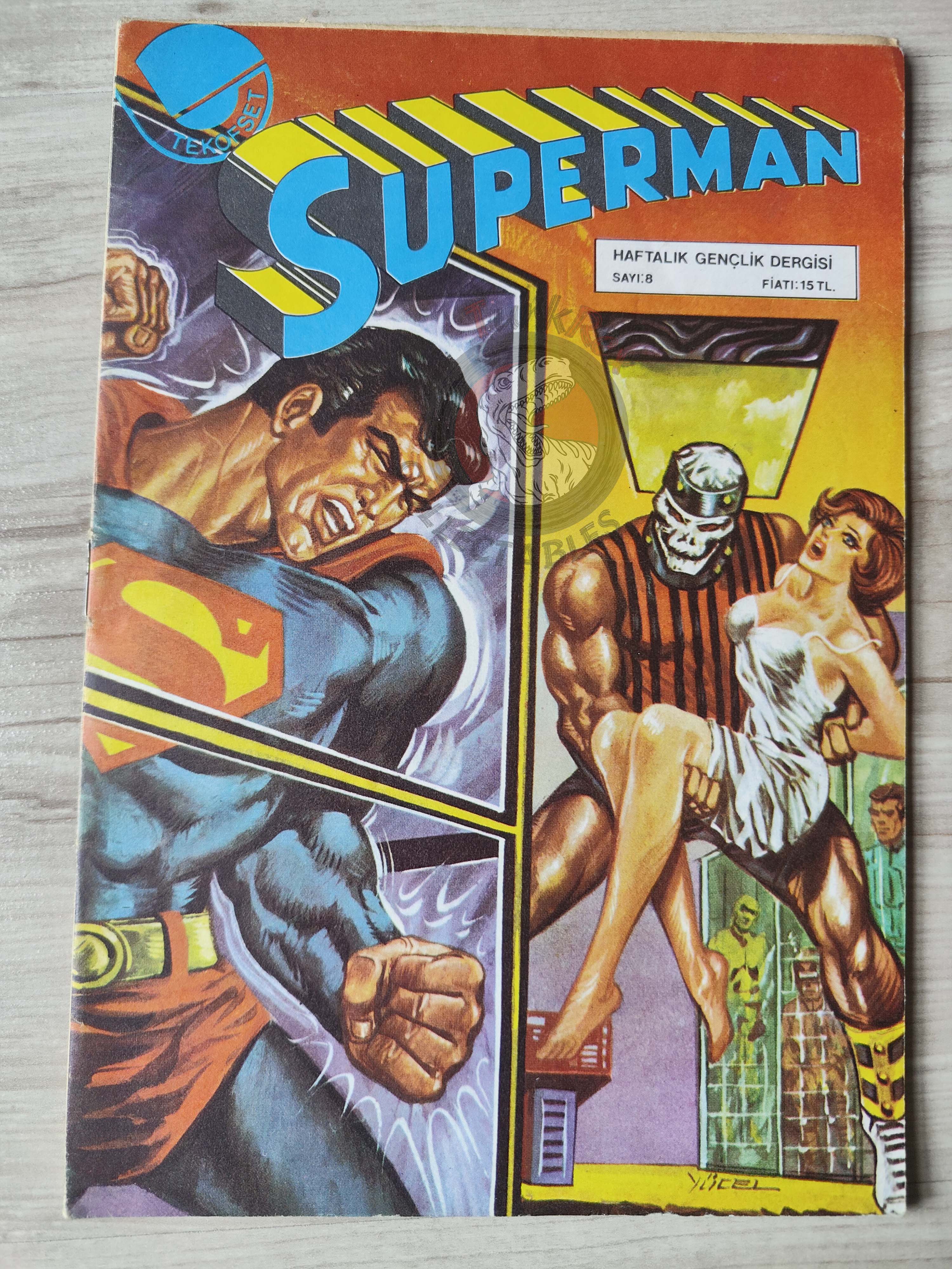 Superman #8 1980 Turkish Comic Turkey #331 Superboy #232 Fuss Pot Norman Mansbridge