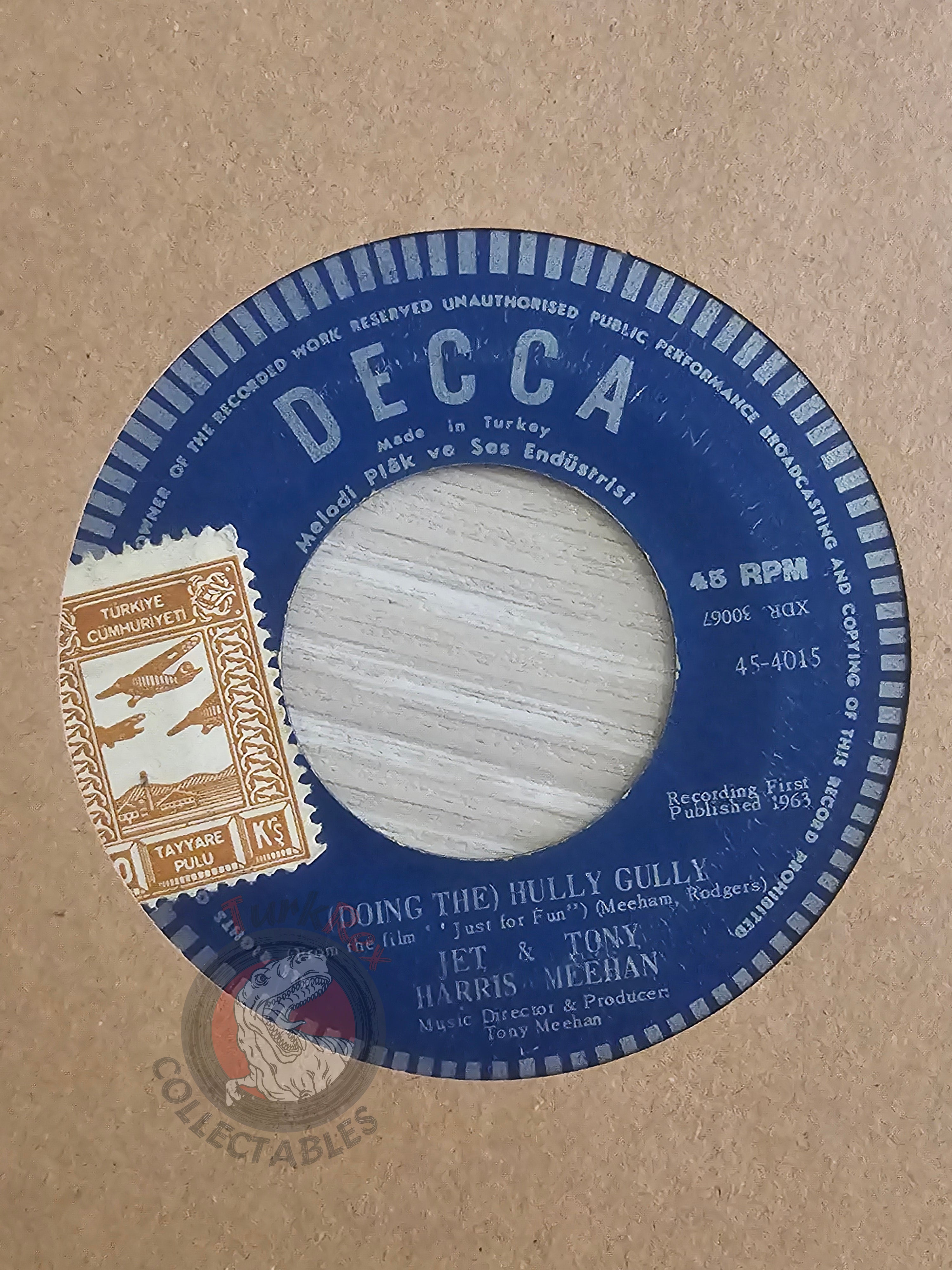 Jet Harris & Tony Meehan – Scarlet O'Hara 7" Turkish Pressing Vinyl Turkey Edition