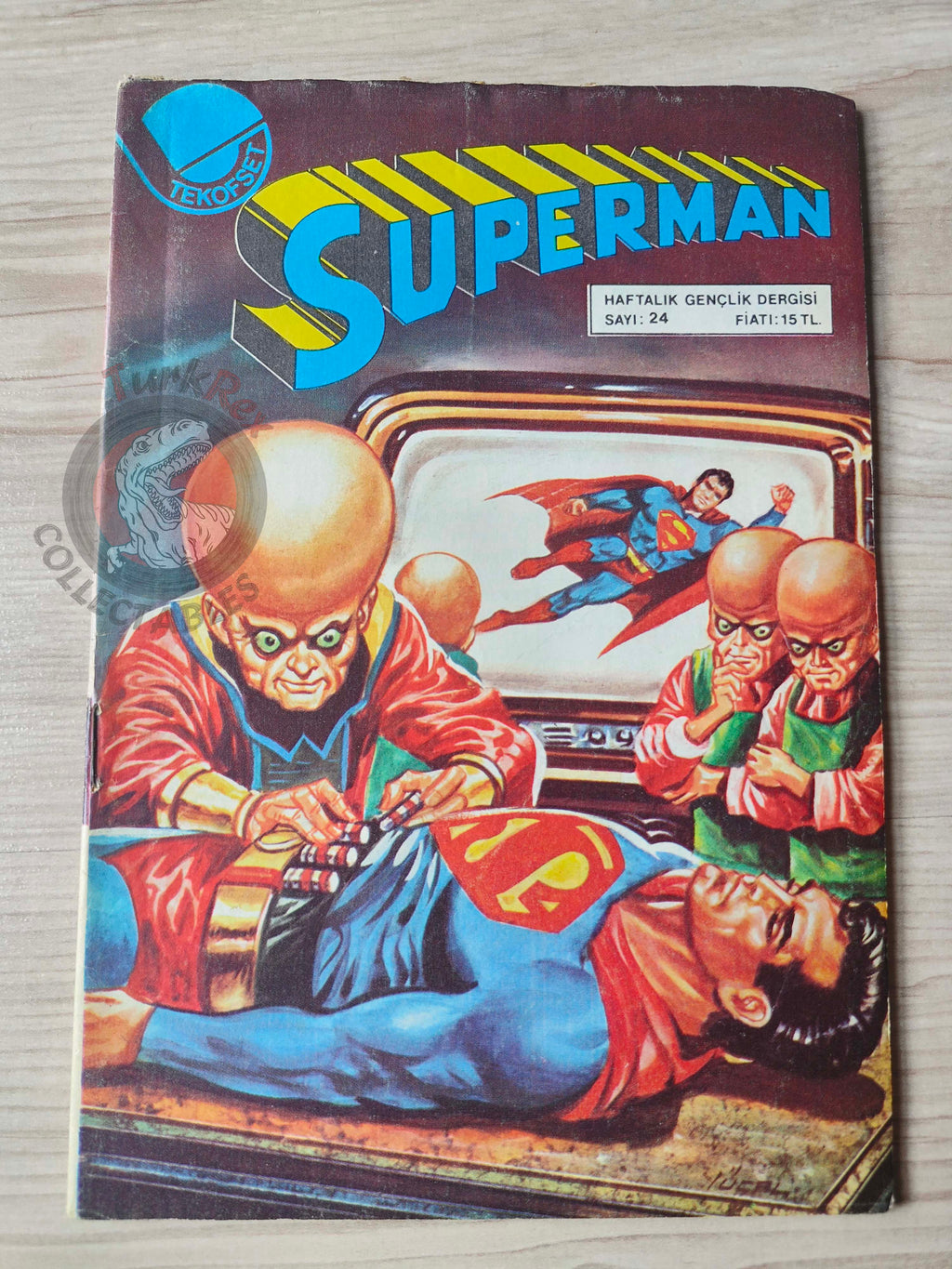 Superman #24 1980 Turkish Comic Turkey #334 #335 #336