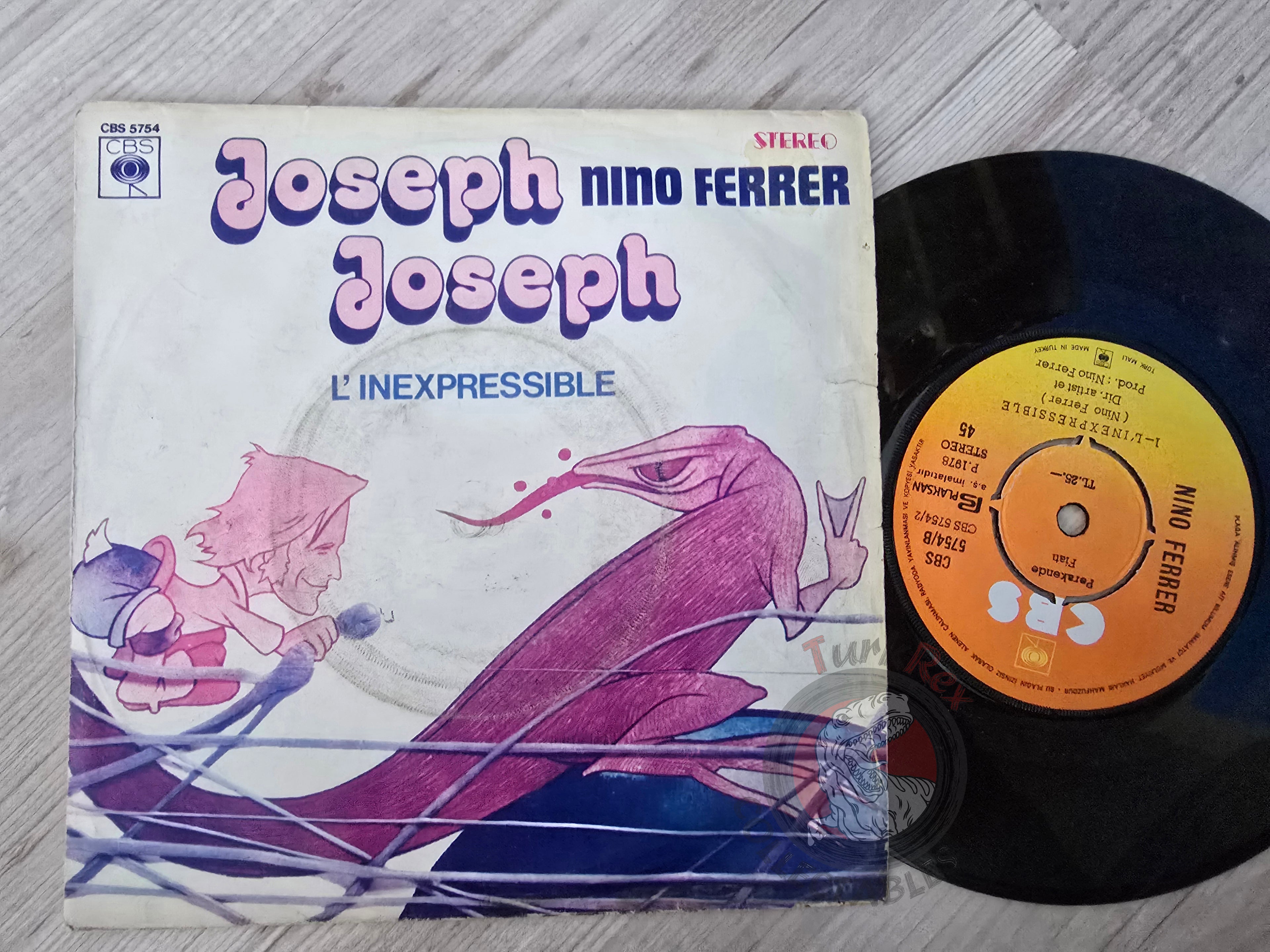 Nino Ferrer – Joseph Joseph 7" Turkish Pressing Vinyl Turkey Edition