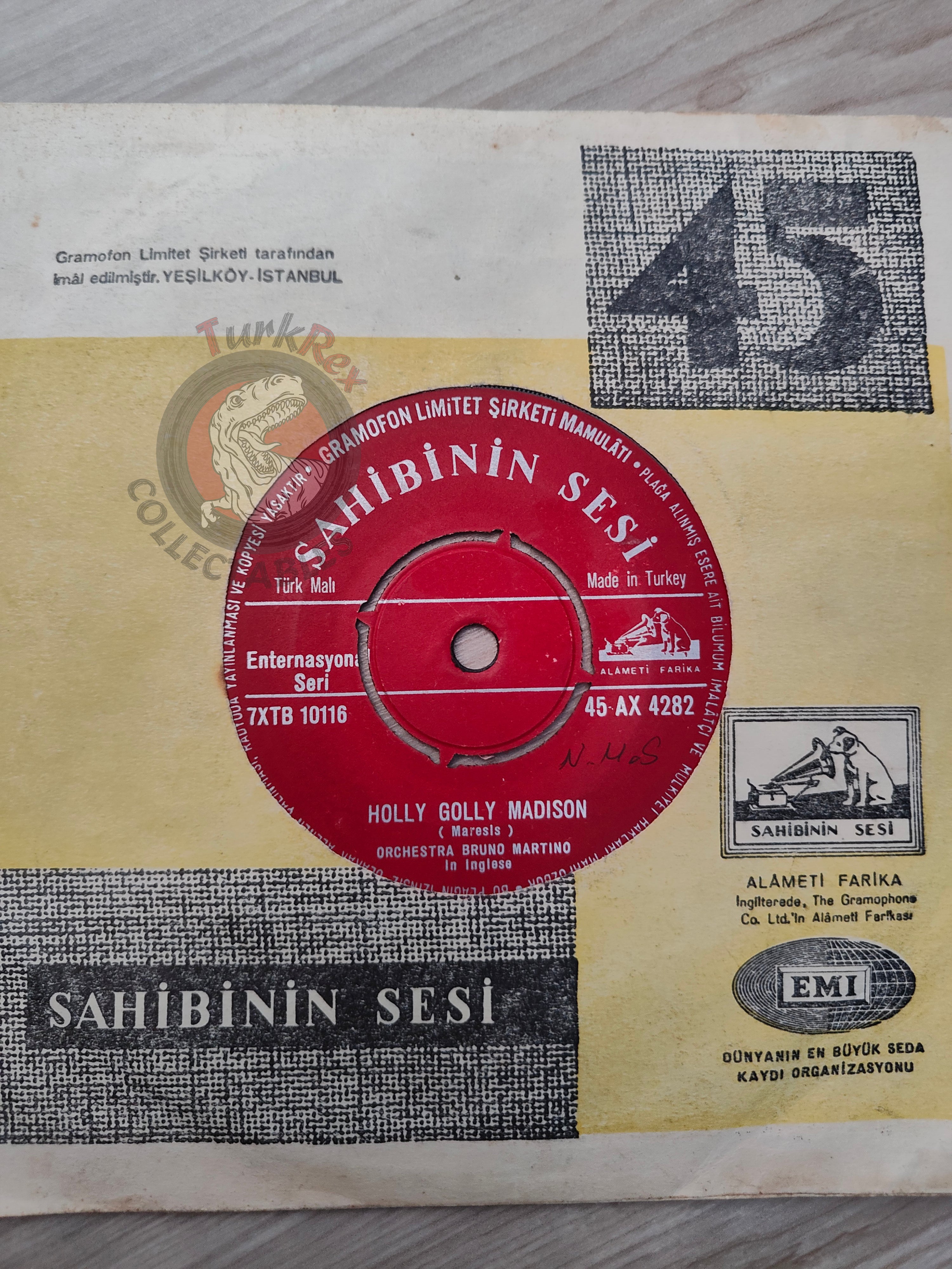 Bruno Martino – It's The Madison Time 7"  Turkish Pressing Vinyl Turkey Edition