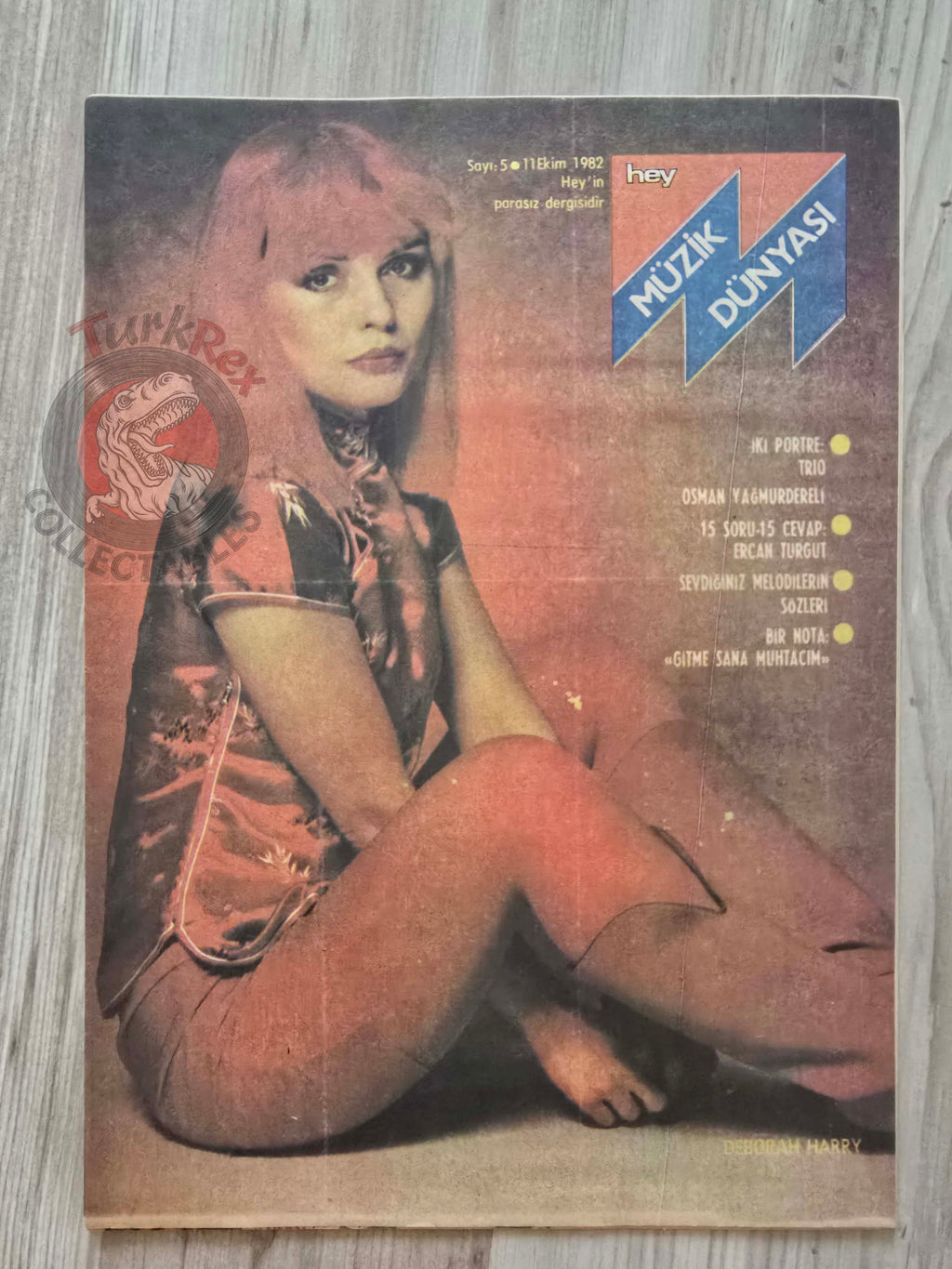 Hey Music World 1982 Deborah Harry Turkish Mag Turkey Blondie Trio Kim Wilde Aretha Frankin