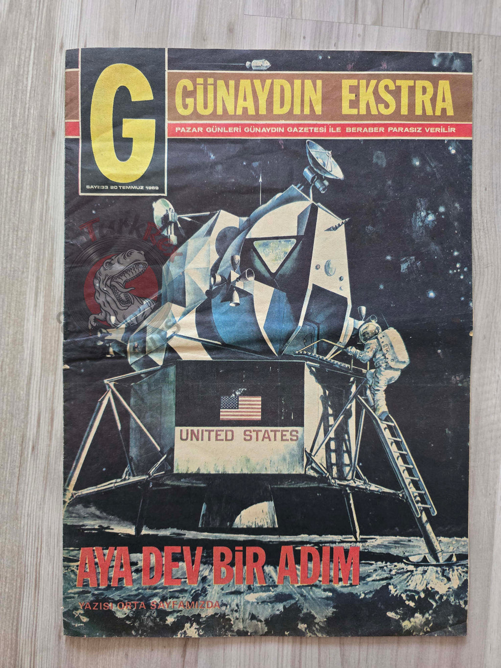 Günaydın Ekstra 1969 A Giant Step to the Moon Turkish Magazine Turkey Space Apollo 11 Moğollar