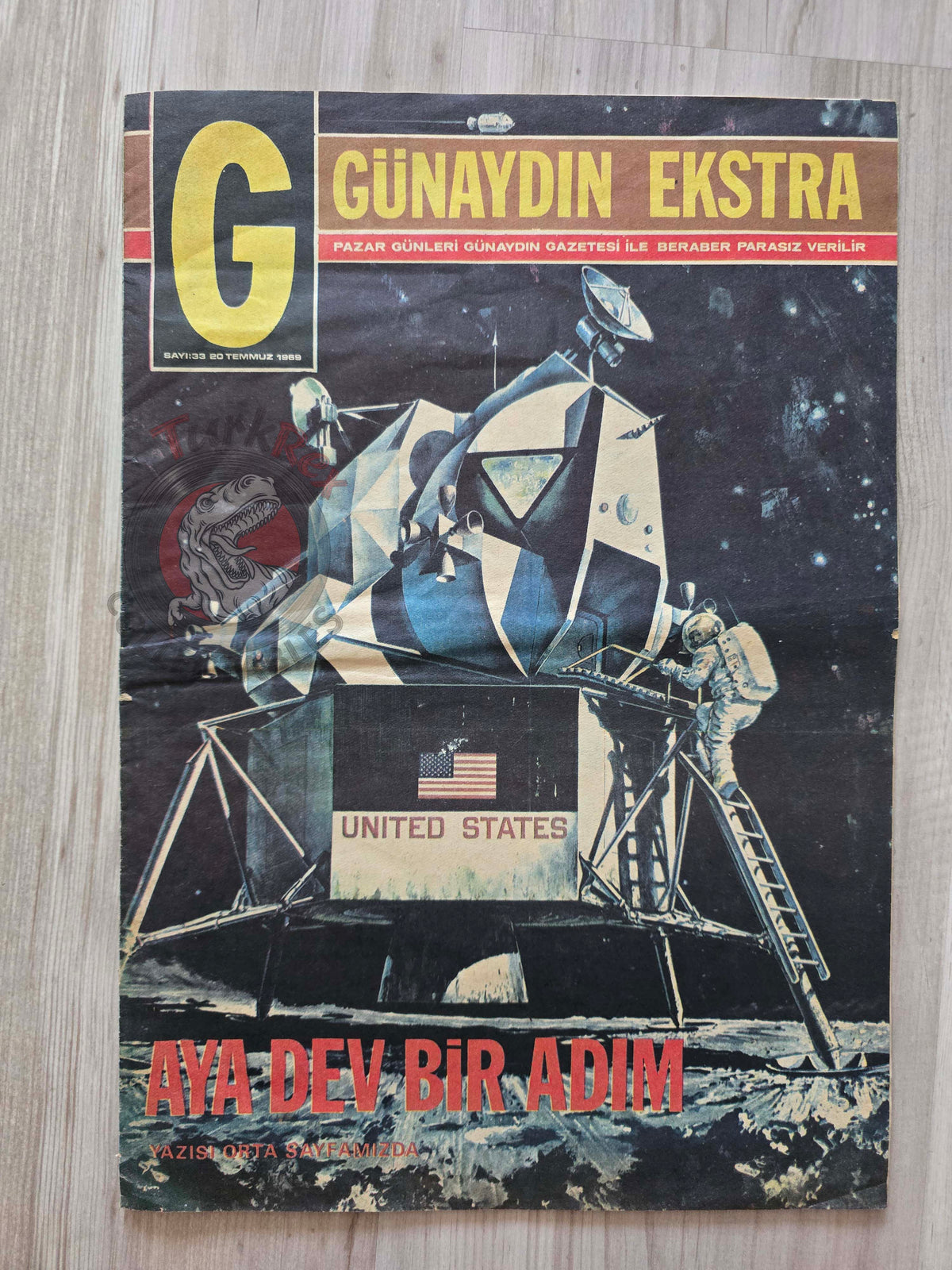 Günaydın Ekstra 1969 A Giant Step to the Moon Turkish Magazine Turkey Space Apollo 11 Moğollar