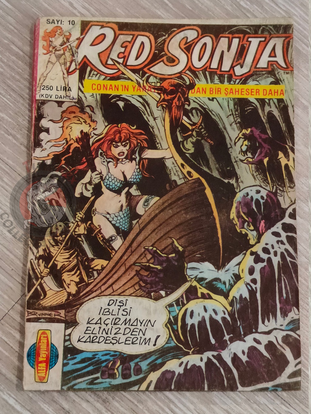 Red Sonja #10 1987 Turkish Comic Turkey Cover #14 - #10 Indiana Jones #12