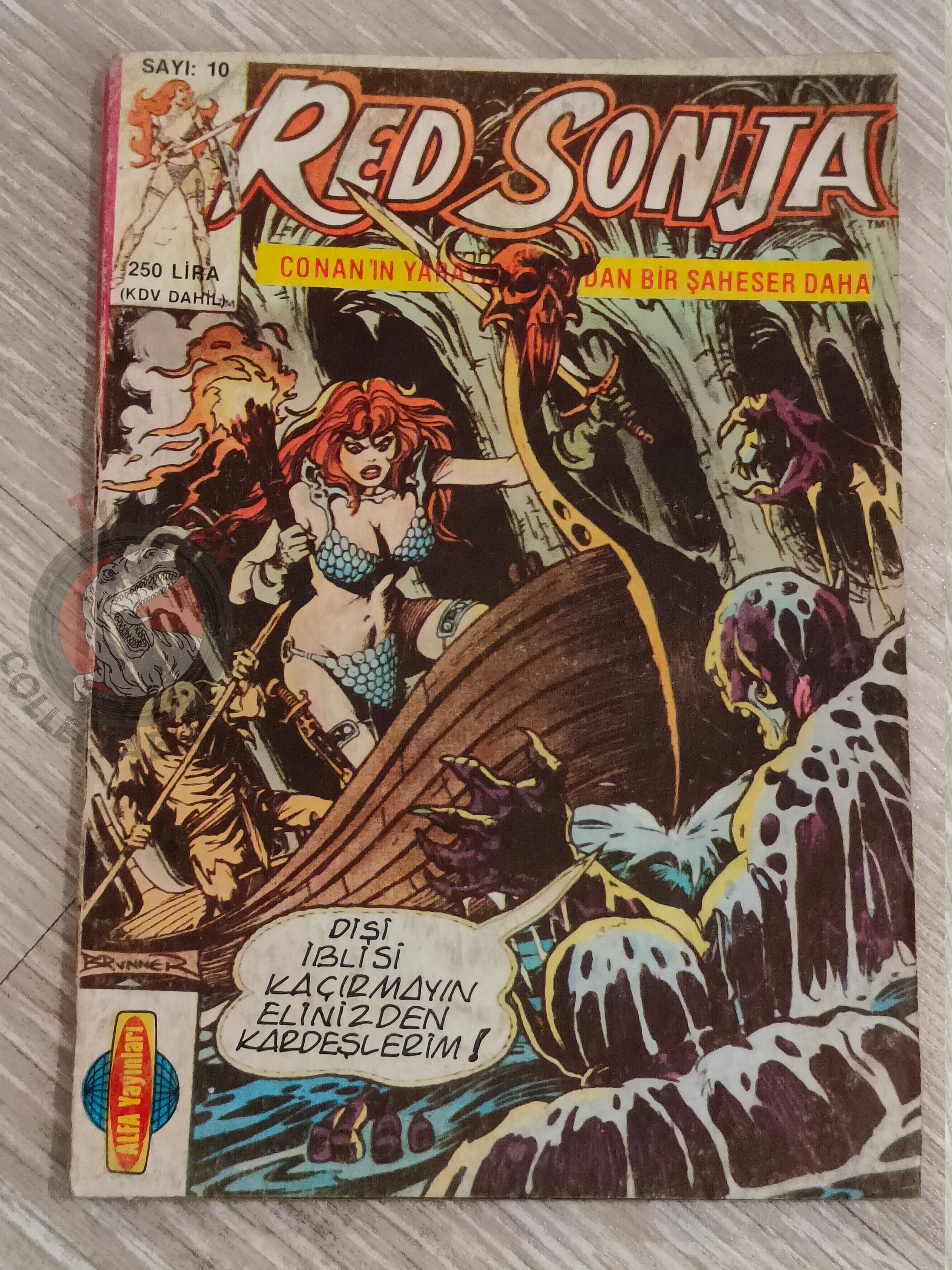 Red Sonja #10 1987 Turkish Comic Turkey Cover #14 - #10 Indiana Jones #12