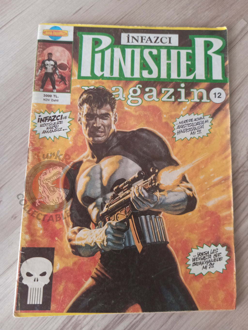 The Punisher #12 1992 Turkish Comic Turkey #5 #17 1986 series Magazine #13
