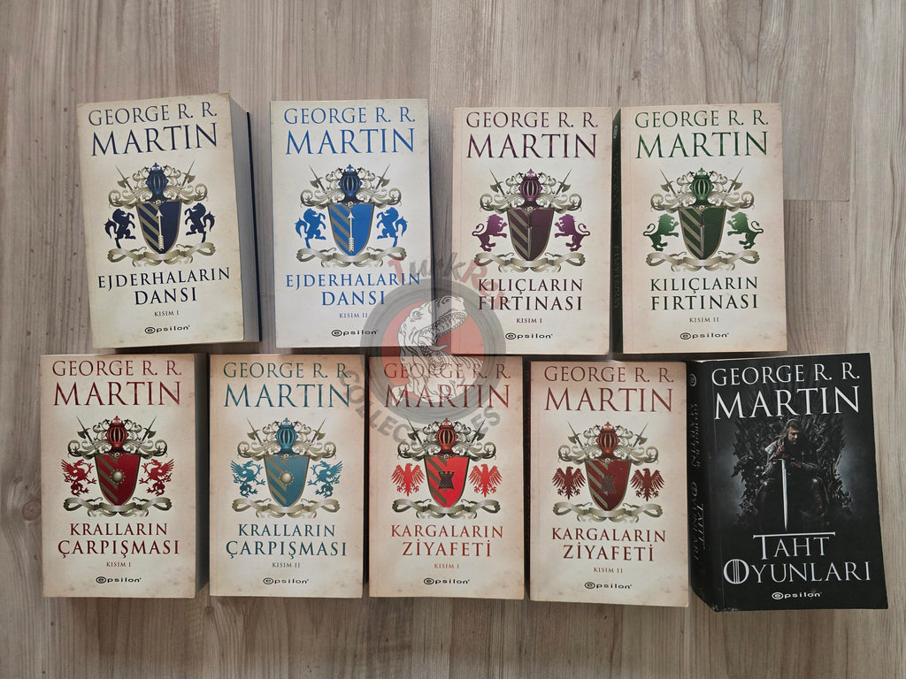 George R. R. Martin – A Game of Thrones Series Turkish Book Turkey Lot of 9