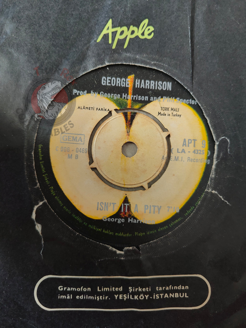 George Harrison – My Sweet Lord 7" Turkish Pressing Vinyl Turkey Edition