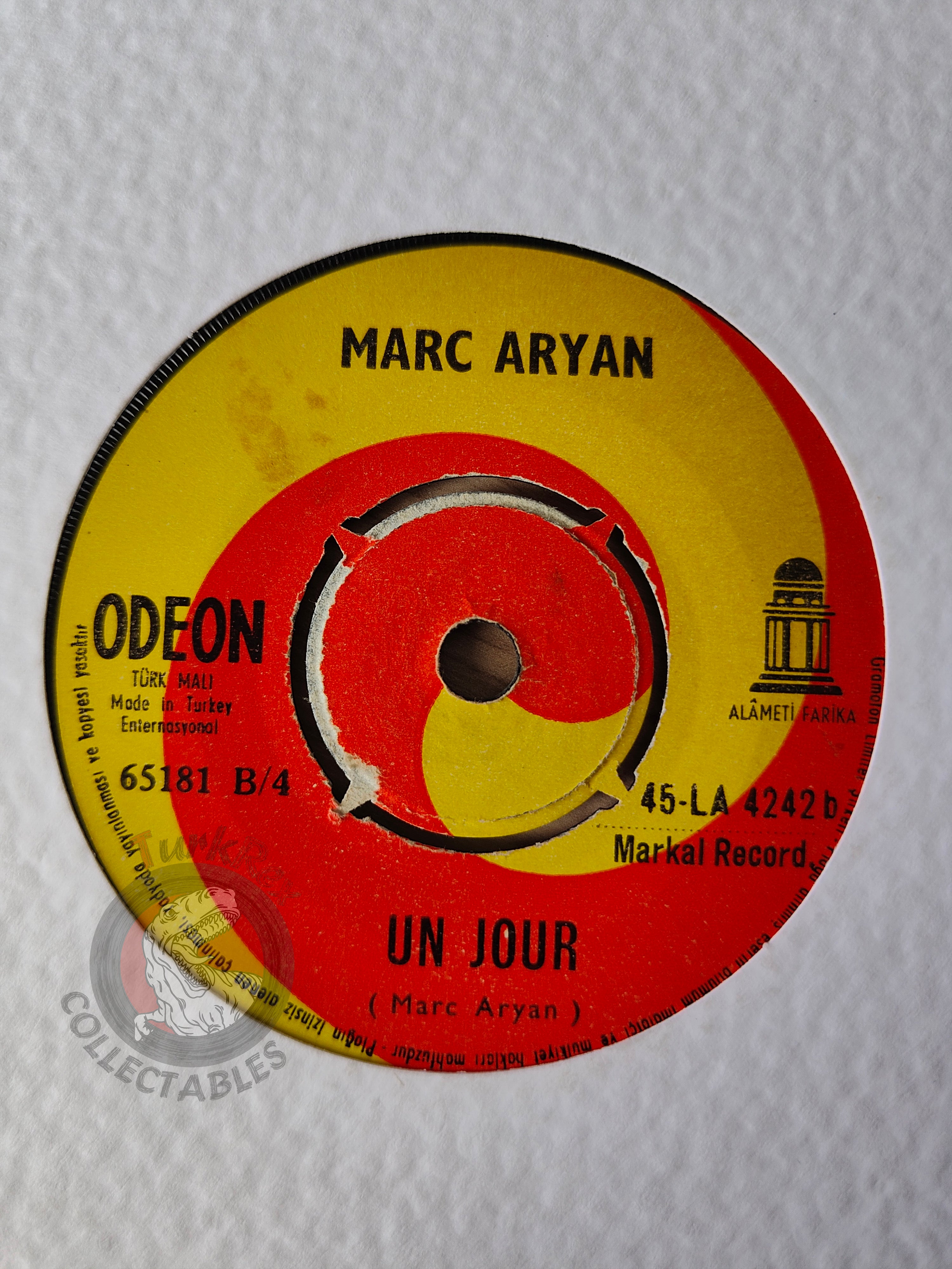 Marc Aryan – Ma Loulou / Un Jour 7" Turkish Pressing Vinyl Turkey Edition