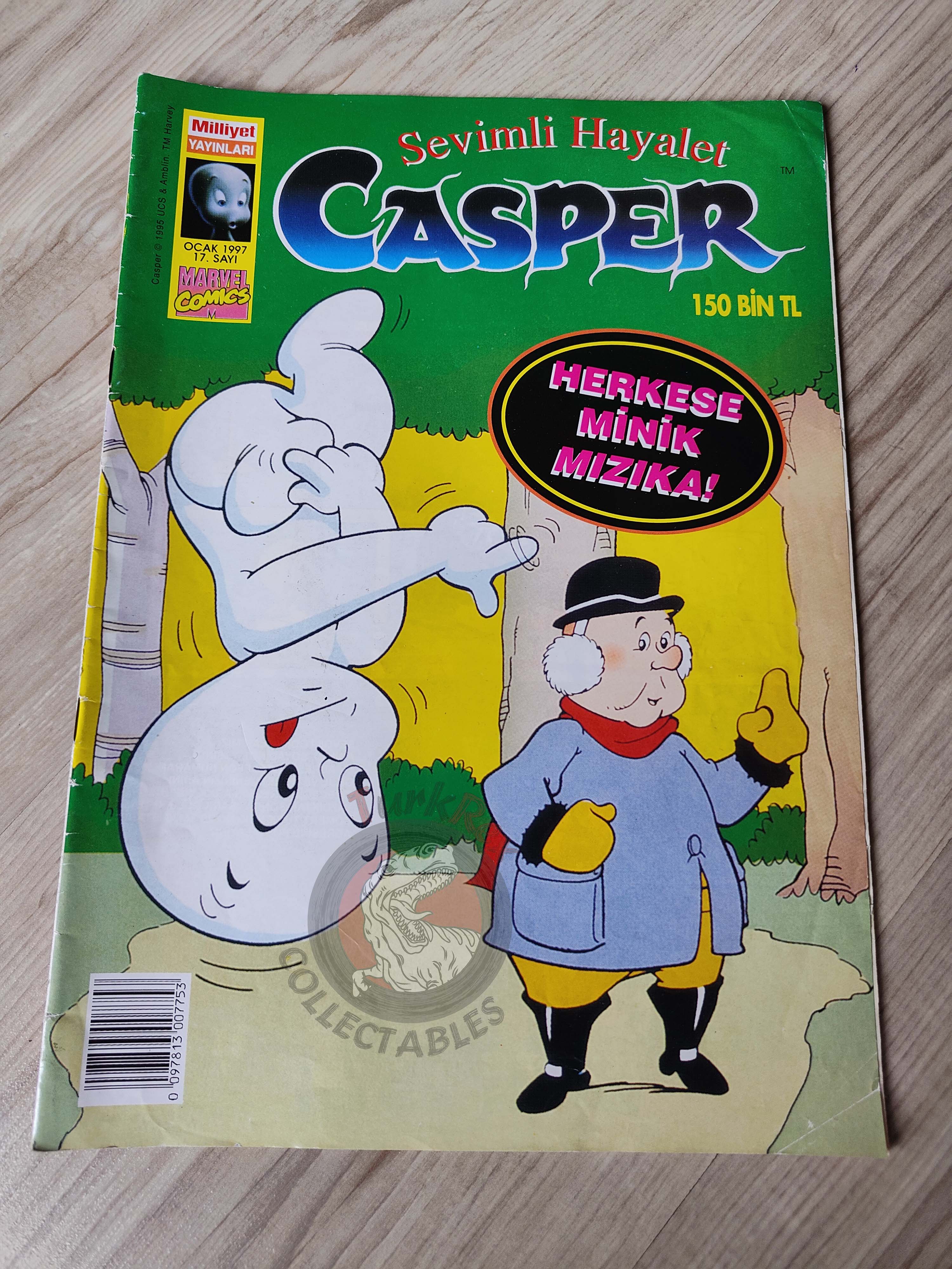 Casper the Friendly Ghost Magazine – Issue #17 1997 Turkish Comic Turkey
