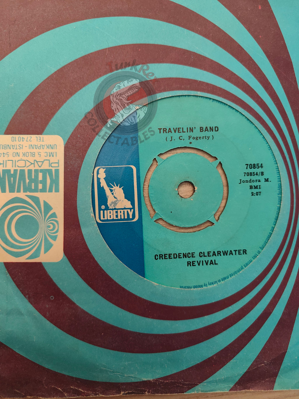Creedence Clearwater Revival – Who'll Stop The Rain 7" Turkish Pressing Vinyl Turkey Edition