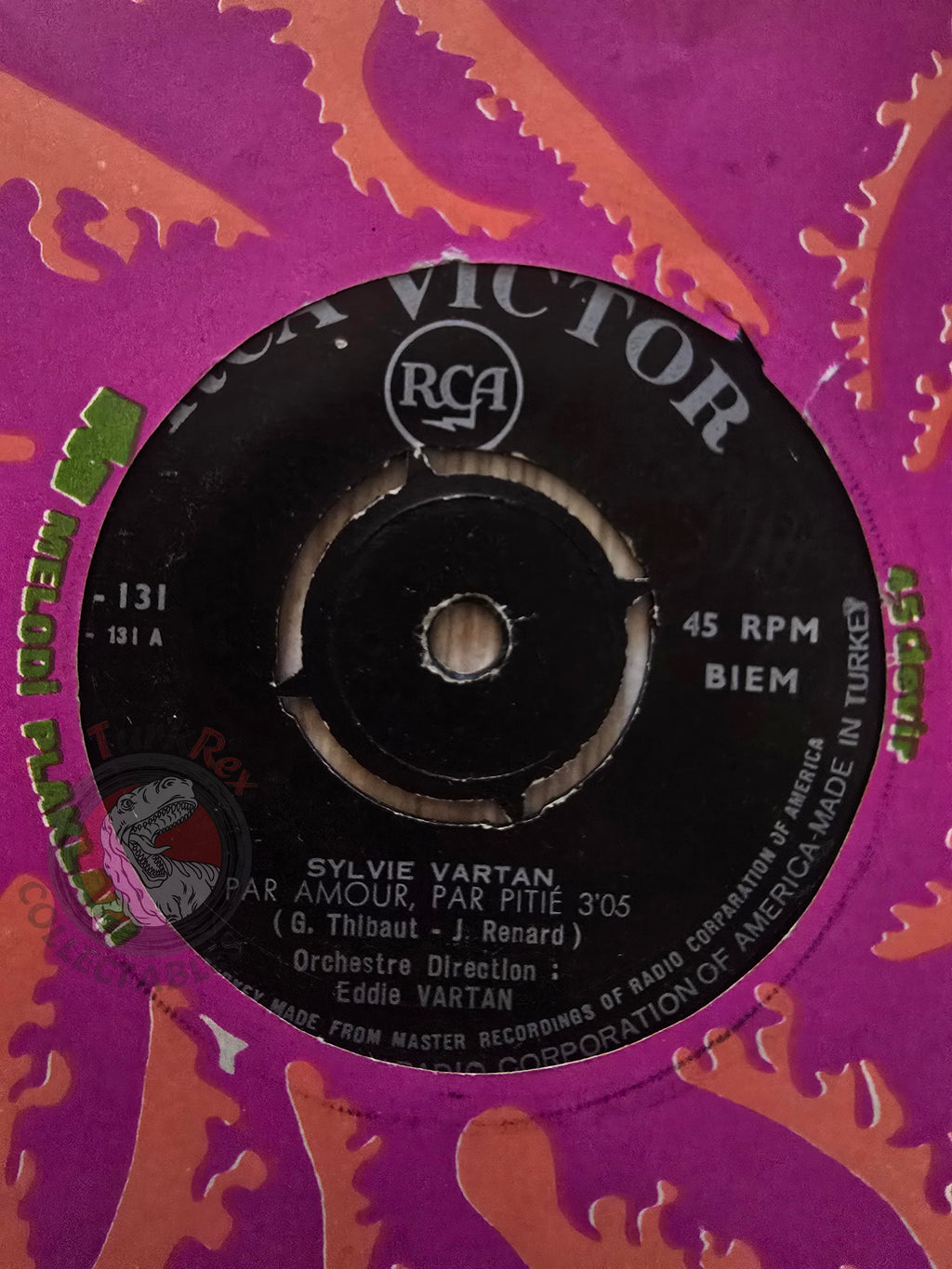 Sylvie Vartan – Par Amour, Par Pitié 7" Turkish Pressing Vinyl Turkey Edition 2