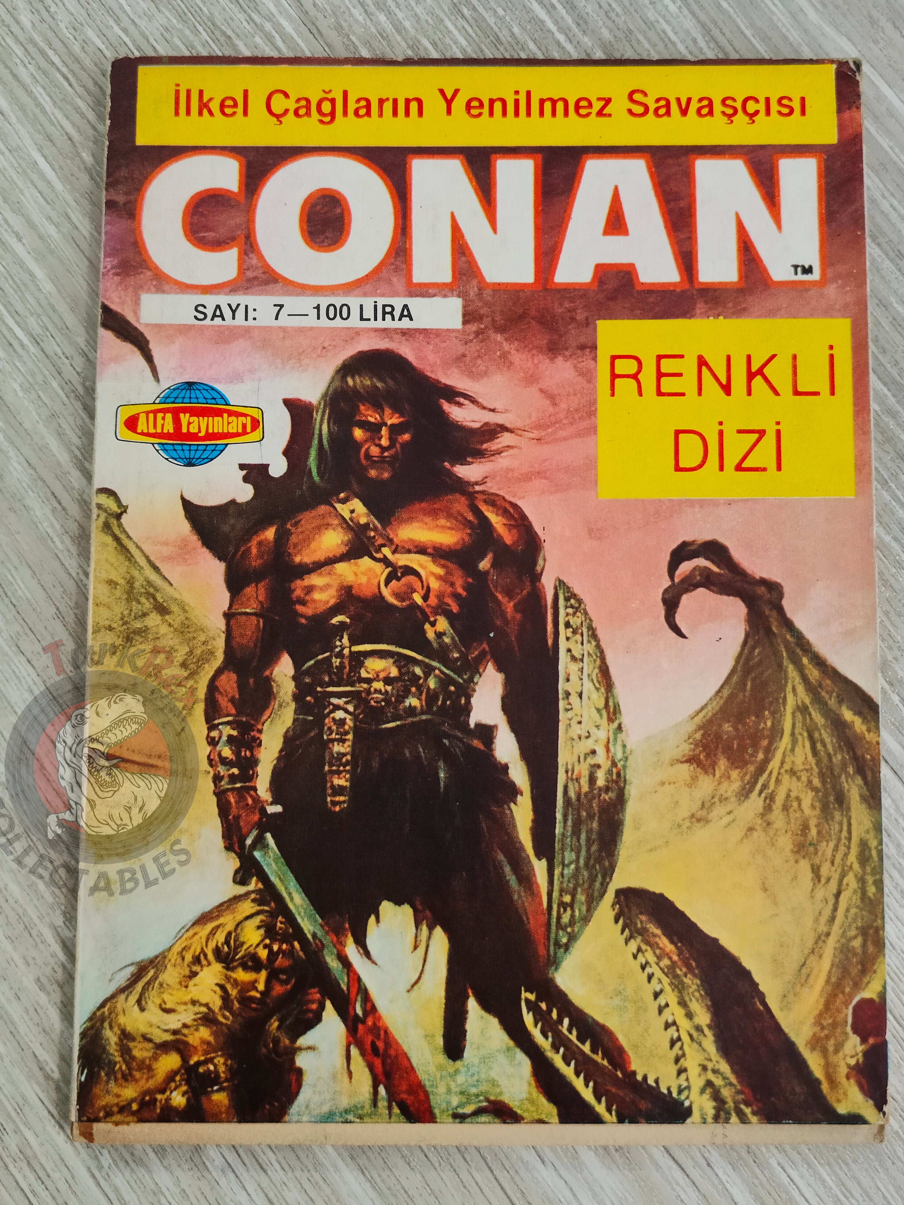 Conan Renkli #7 Turkish Comic Turkey The Savage Sword of #17 CTB #121 Movie