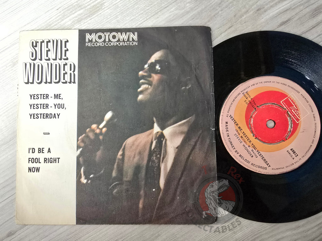 Stevie Wonder – Yester-Me, Yester-You, Yesterday 7" Turkish Pressing Vinyl Turkey Edition