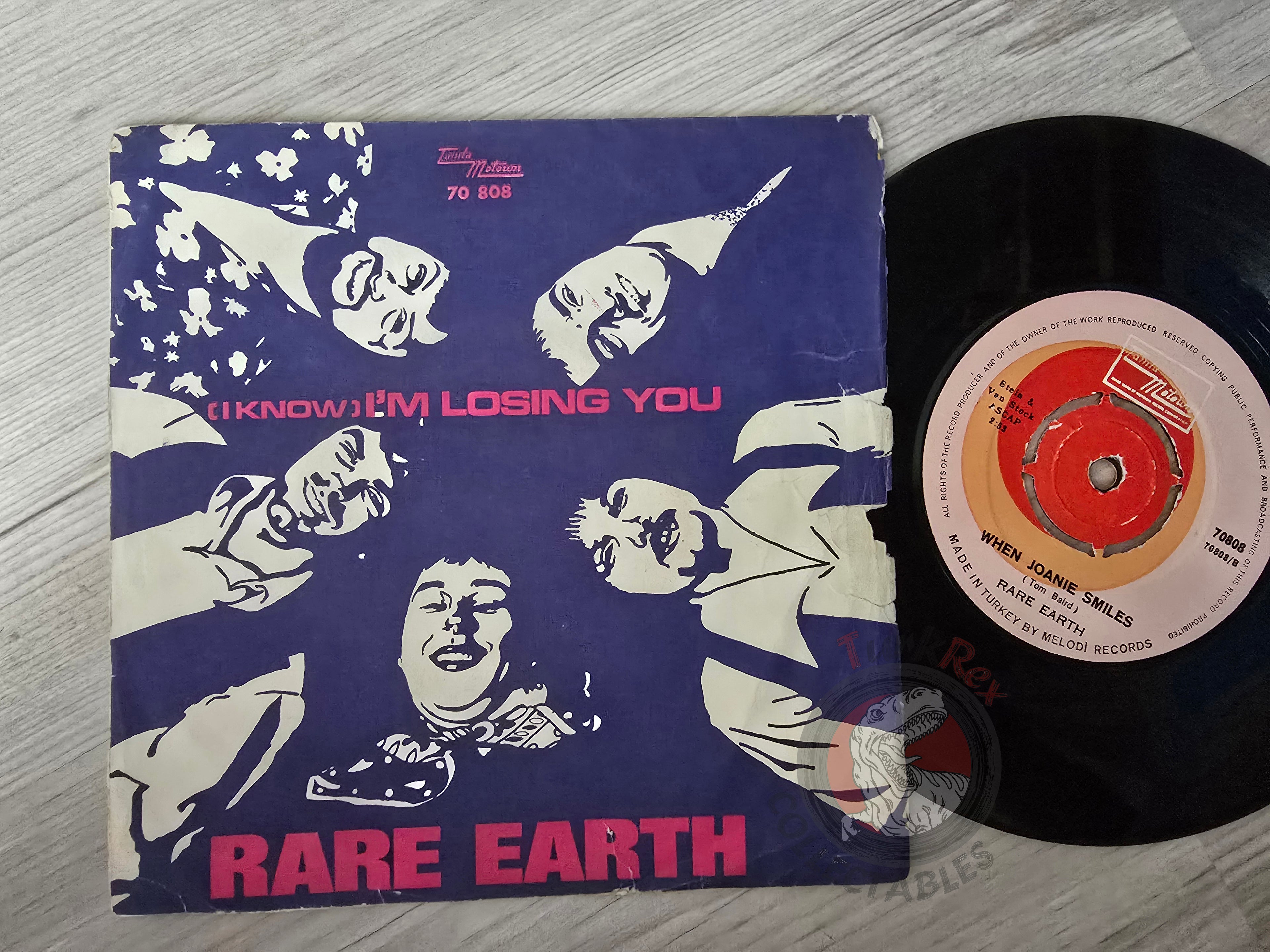 Rare Earth – (I Know) I'm Losing You 7" Turkish Pressing Vinyl Turkey Edition