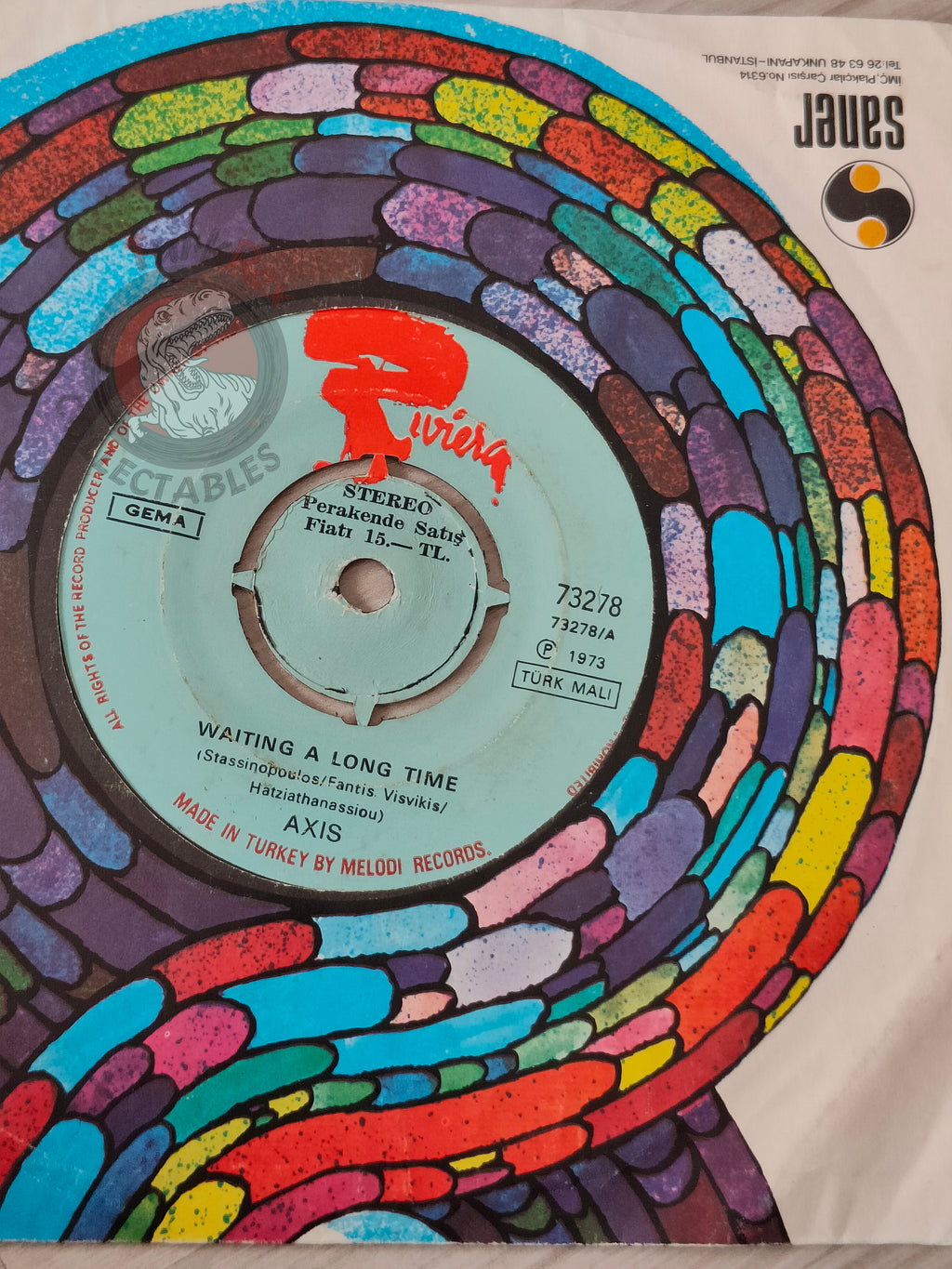 Axis – Waiting A Long Time 7" Turkish Pressing Vinyl Turkey Edition