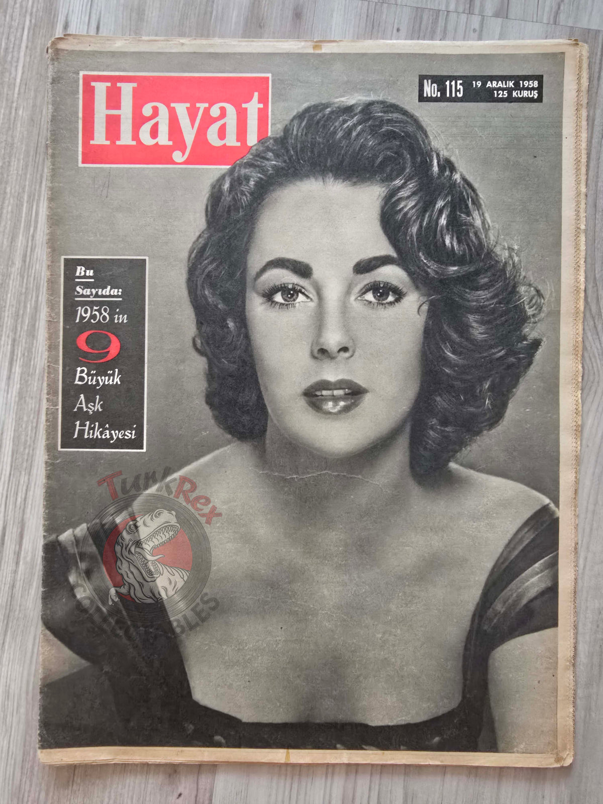 Hayat 1958 Elizabeth Taylor Turkish Mag Turkey Mohammad Reza Pahlavi Iran Nato