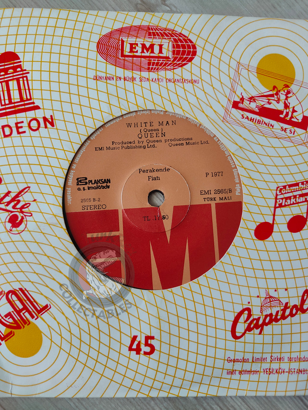 Queen – Somebody To Love 7" Turkish Pressing Vinyl Turkey Edition