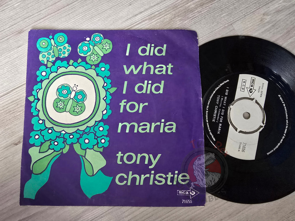 Tony Christie – I Did What I Did For Maria 7" Turkish Pressing Vinyl Turkey Edition