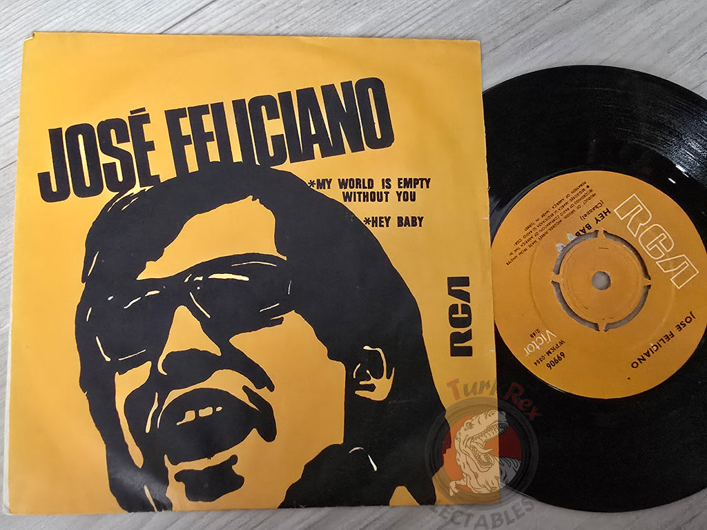 Jose Feliciano – My World Is Empty Without You 7" Turkish Pressing Vinyl Turkey Edition