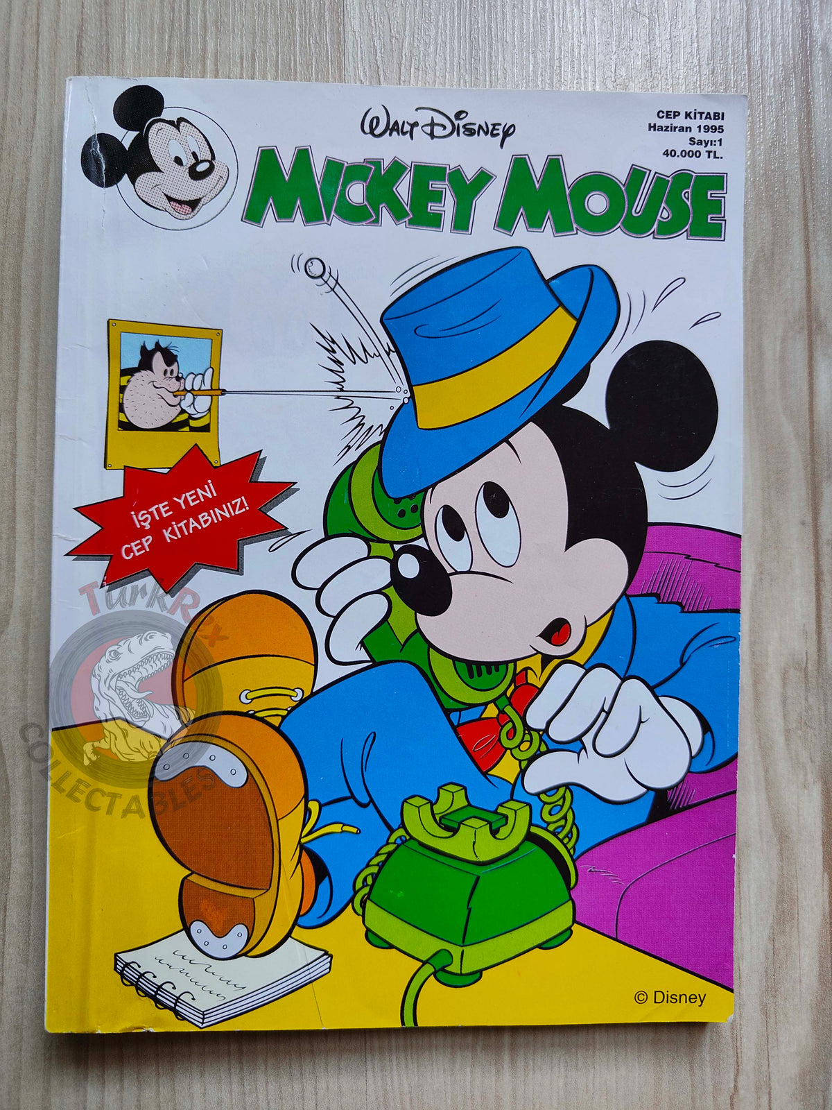 Mickey Mouse #1 1995 Turkish Comic Turkey Walt Disney Donald Duck