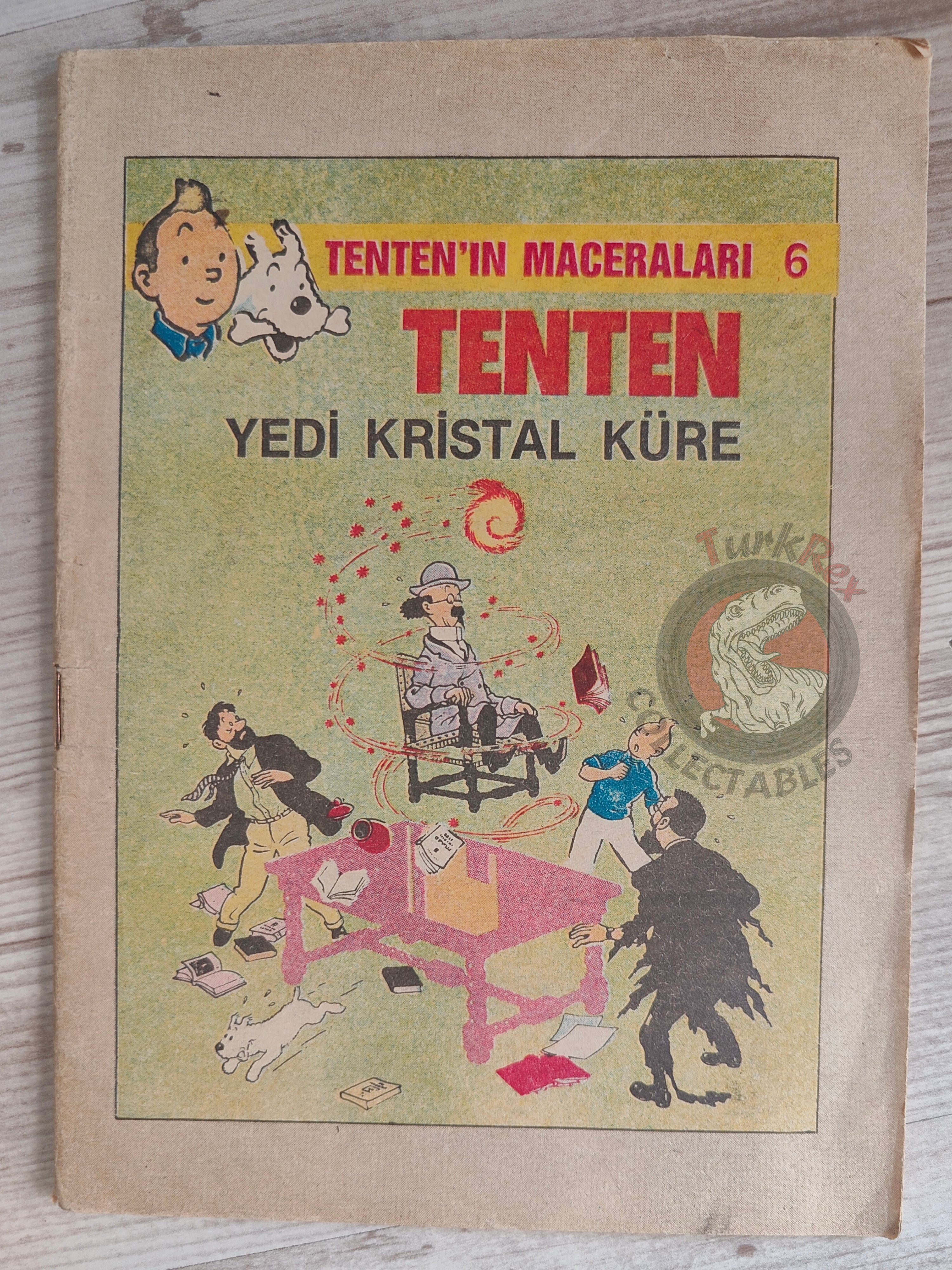 Tintin – The Seven Crystal Balls 1989 Turkish Edition Comic Turkey