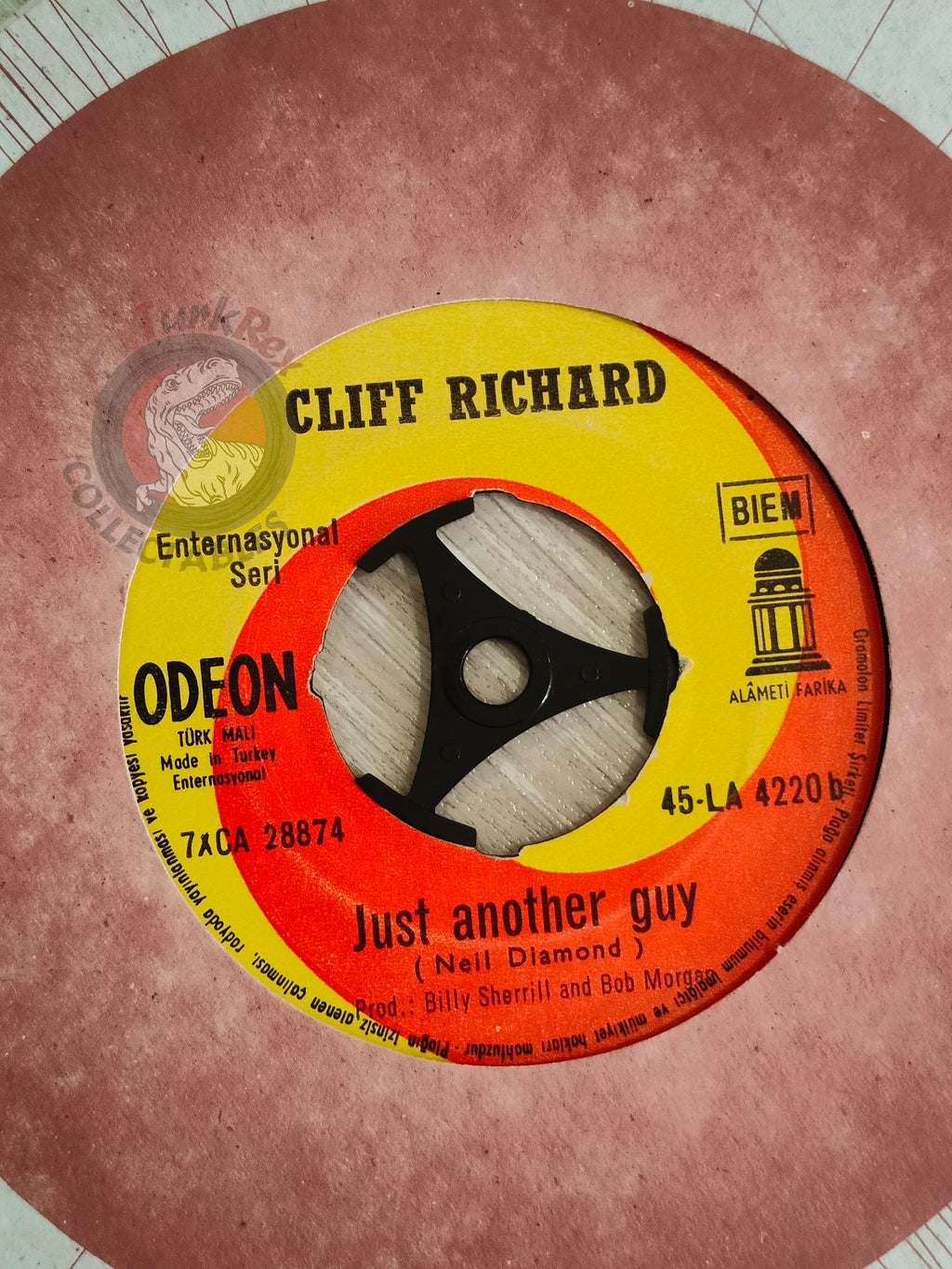Cliff Richard – The Minute You're Gone 7" Turkish Pressing Vinyl Turkey Edition