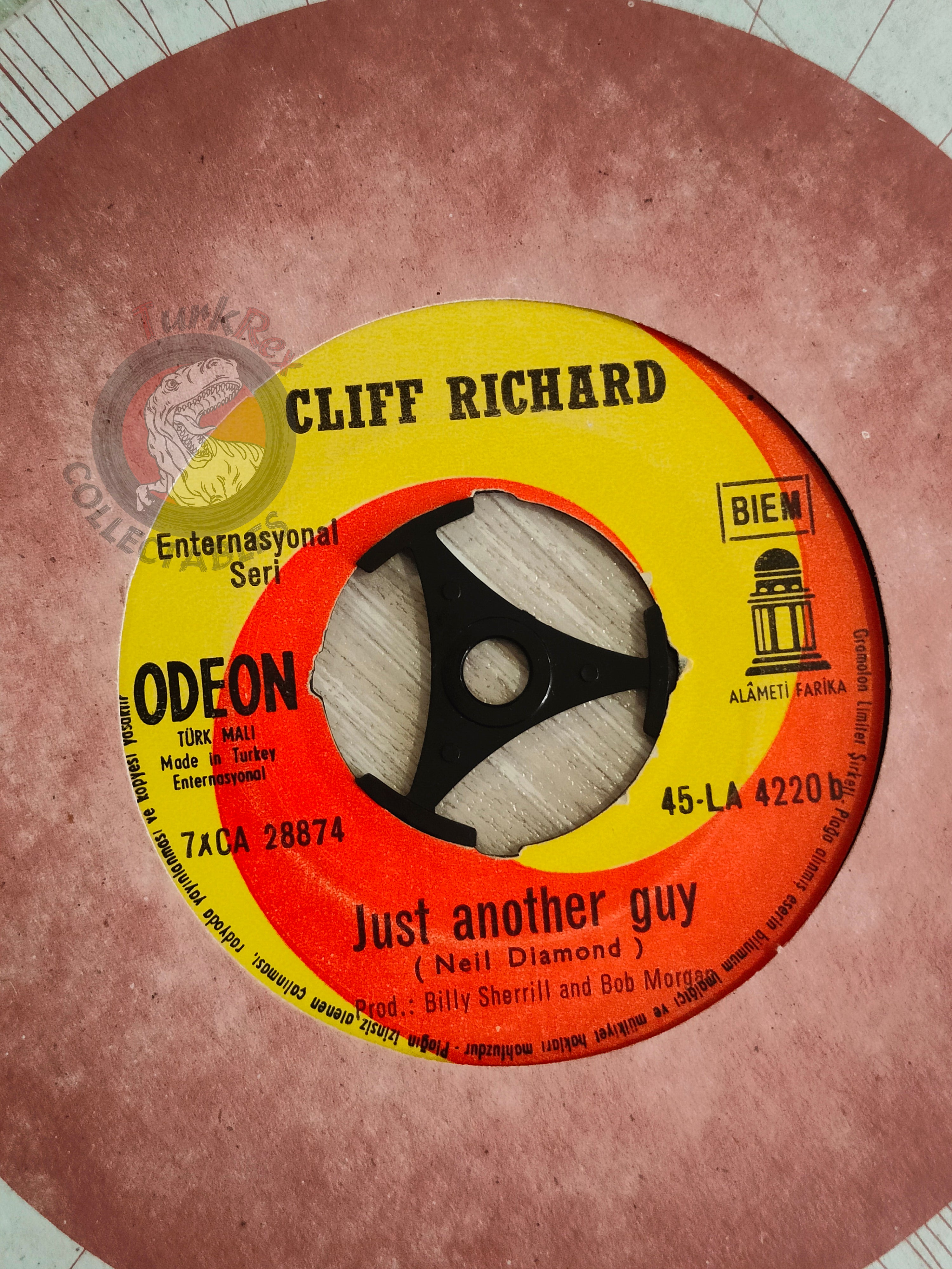 Cliff Richard – The Minute You're Gone 7" Turkish Pressing Vinyl Turkey Edition