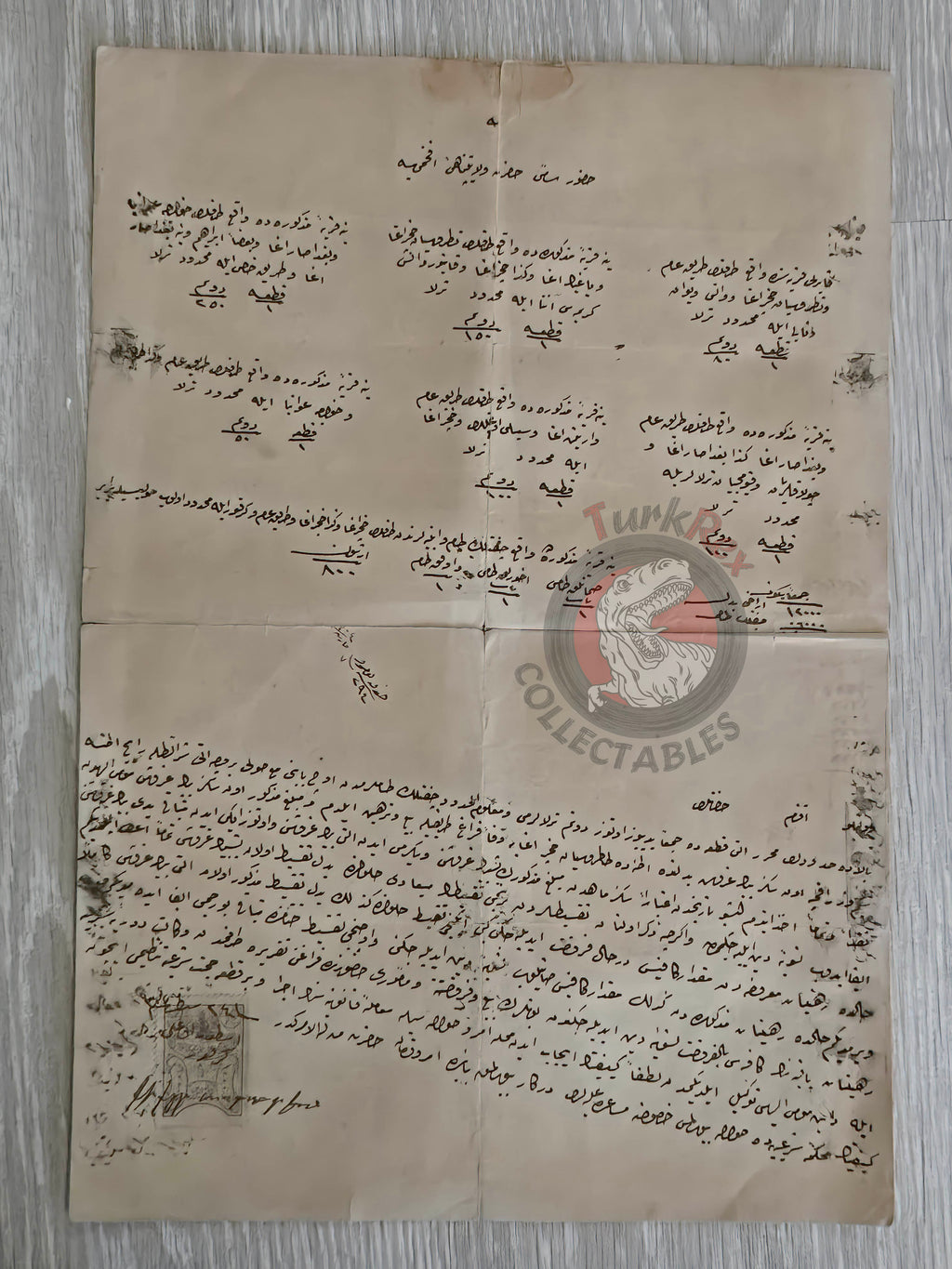 Ottoman 1888 Conditional Sale Document Adana Kayarlı Armenian Citizens Armenia