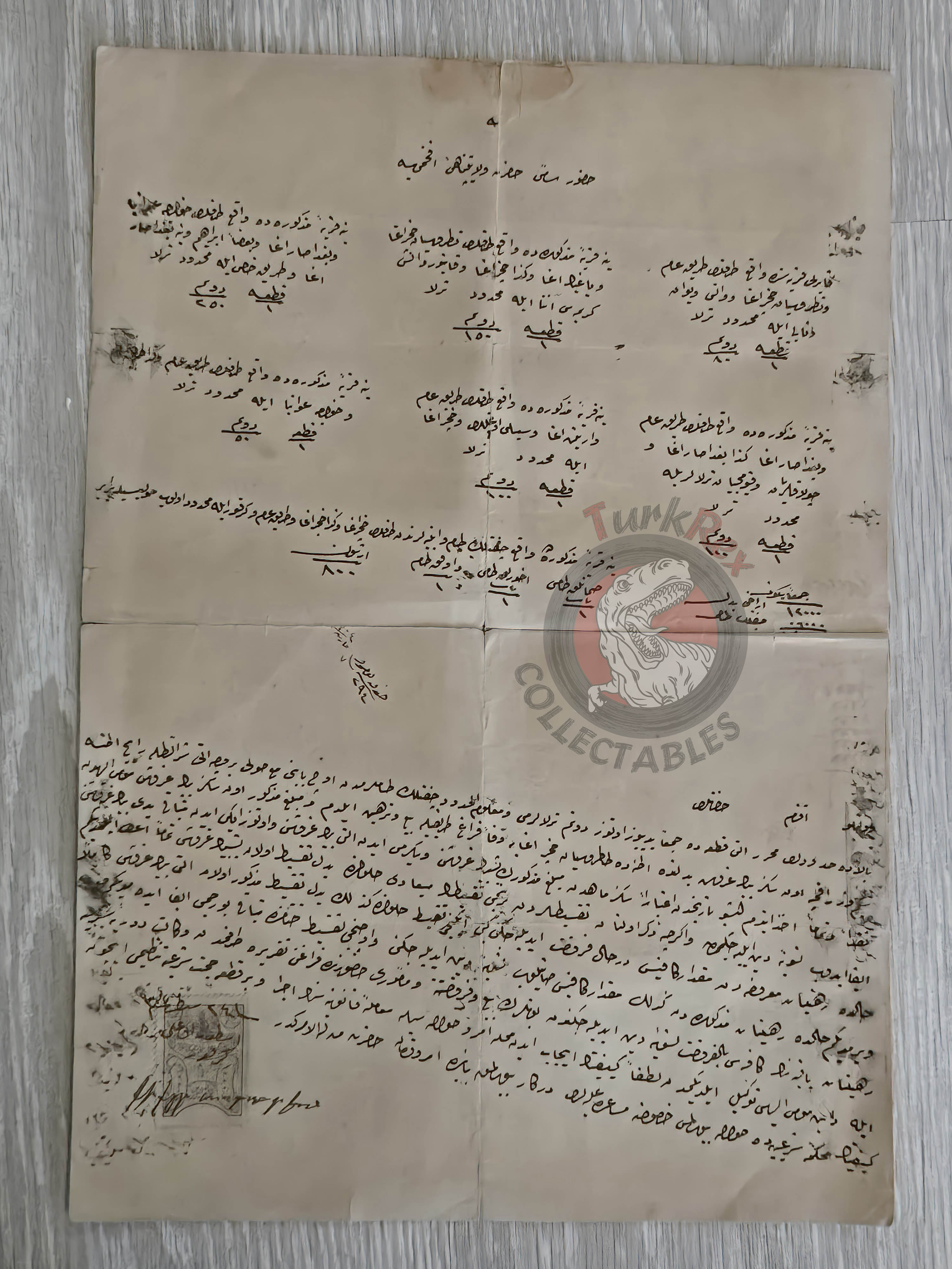 Ottoman 1888 Conditional Sale Document Adana Kayarlı Armenian Citizens Armenia