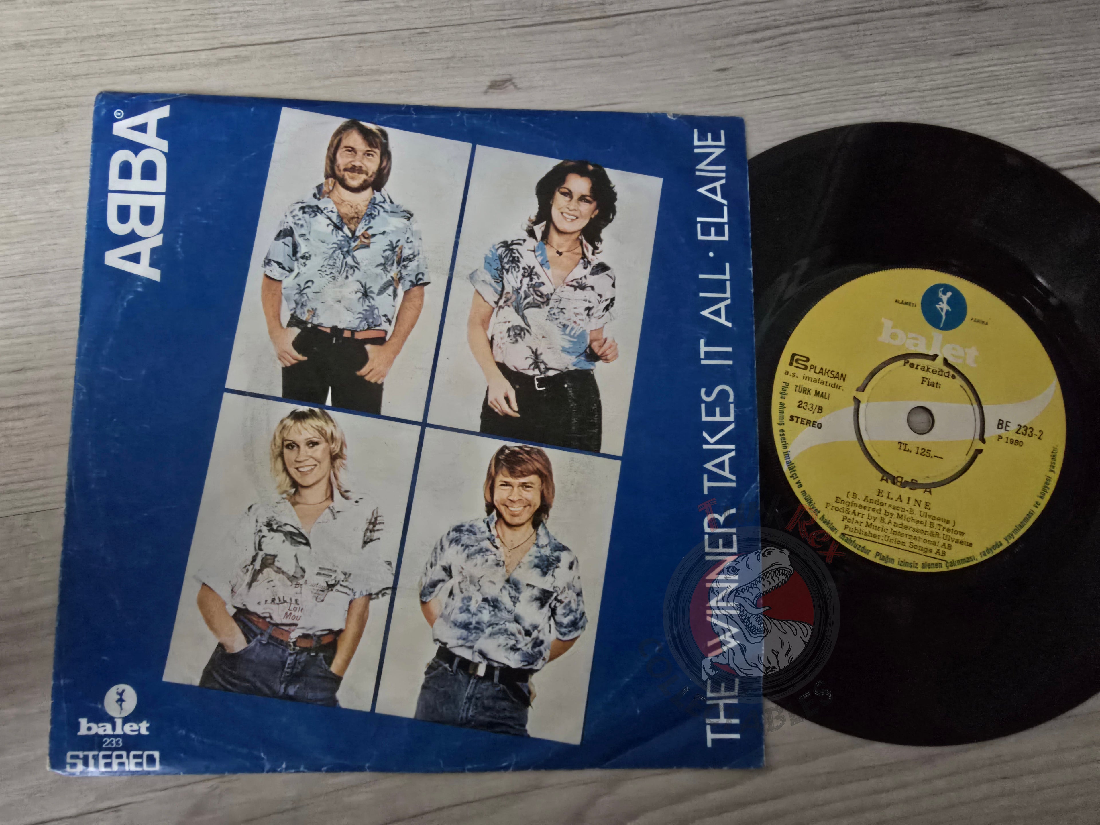 ABBA – The Winner Takes It All 7" Turkish Pressing Vinyl Turkey Edition