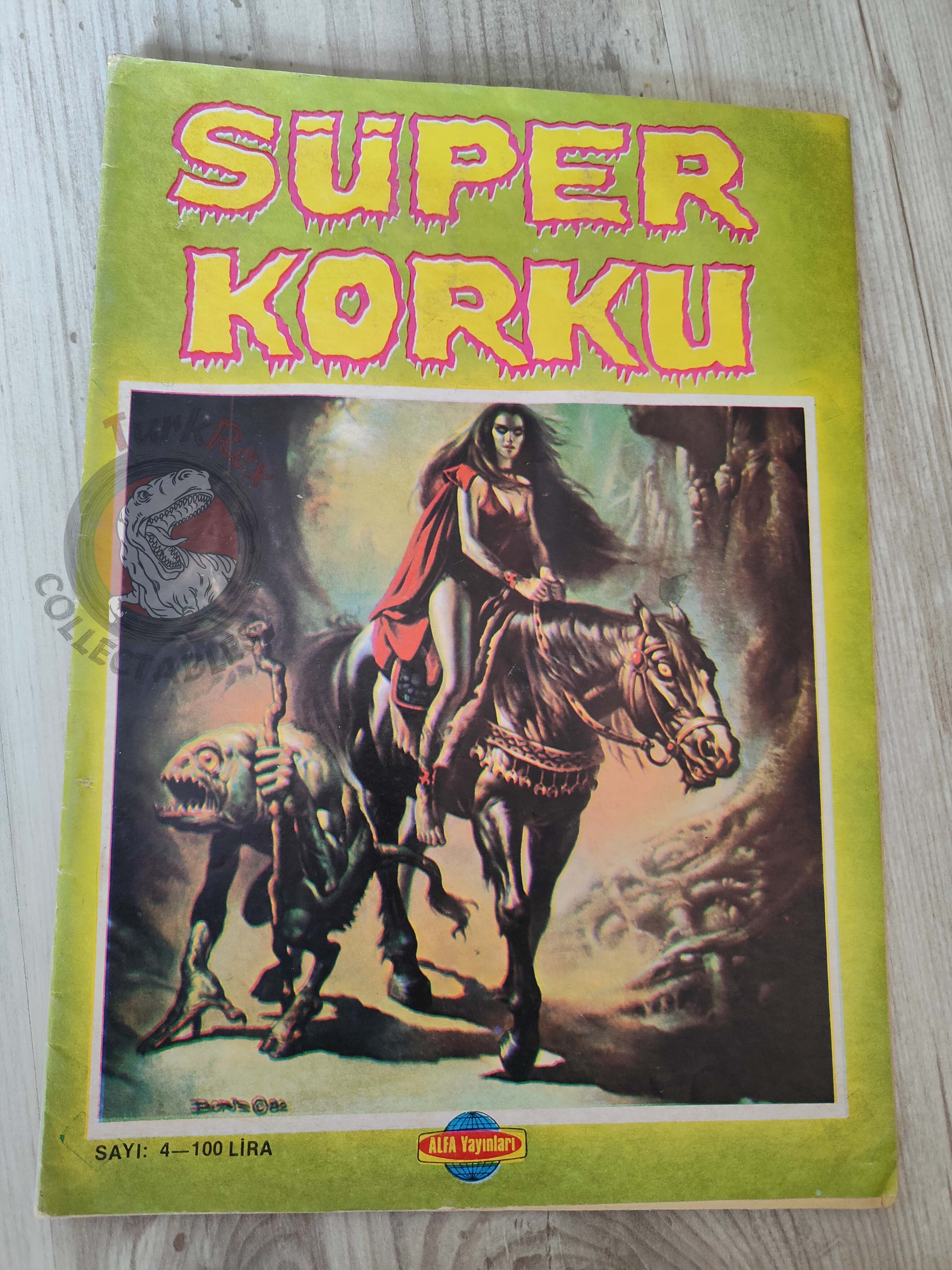 Süper Korku #4 1983 Turkish Comic Turkey Warren The Invisible Man Tales Of The Zombie