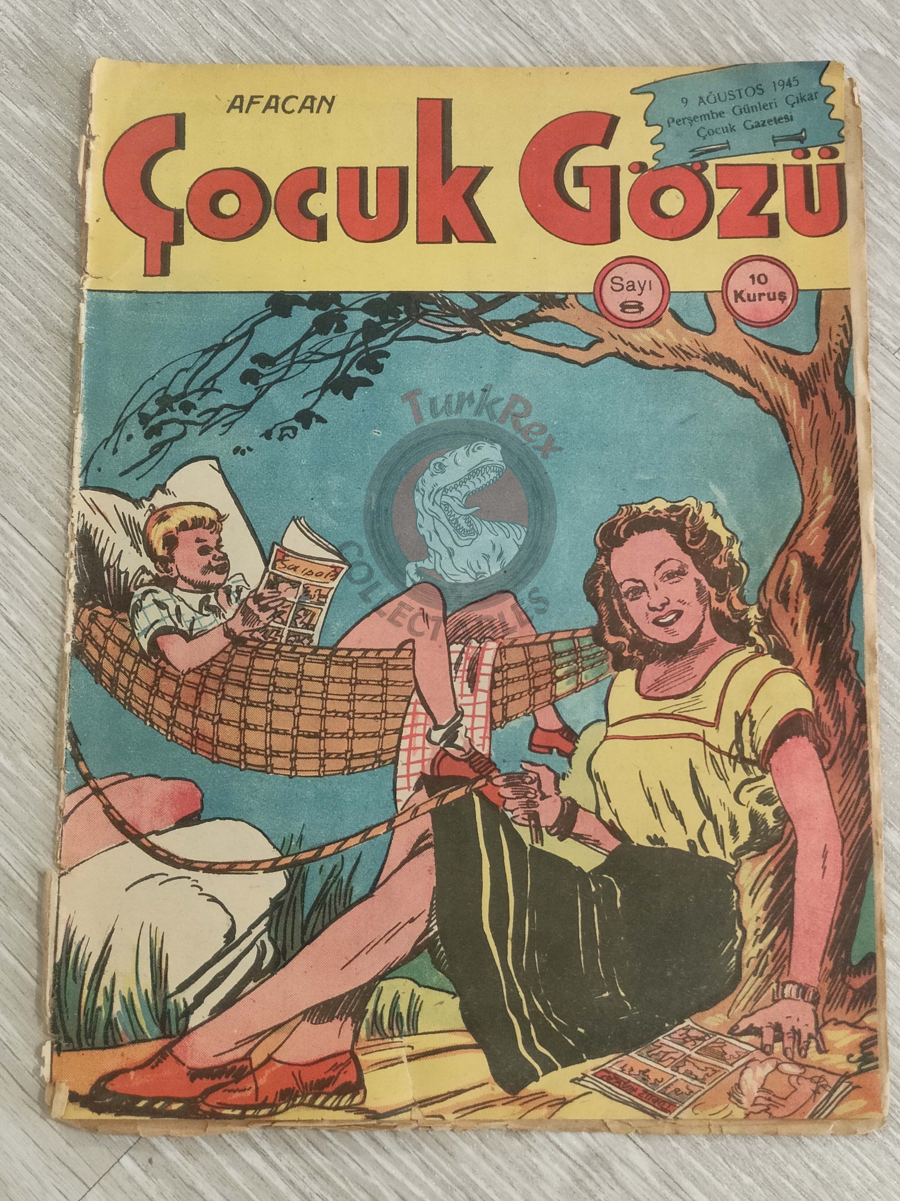 Afacan Çocuk Gözü #8 1945 Turkish Comic Turkey Tom Thumb Nibelungen treasure