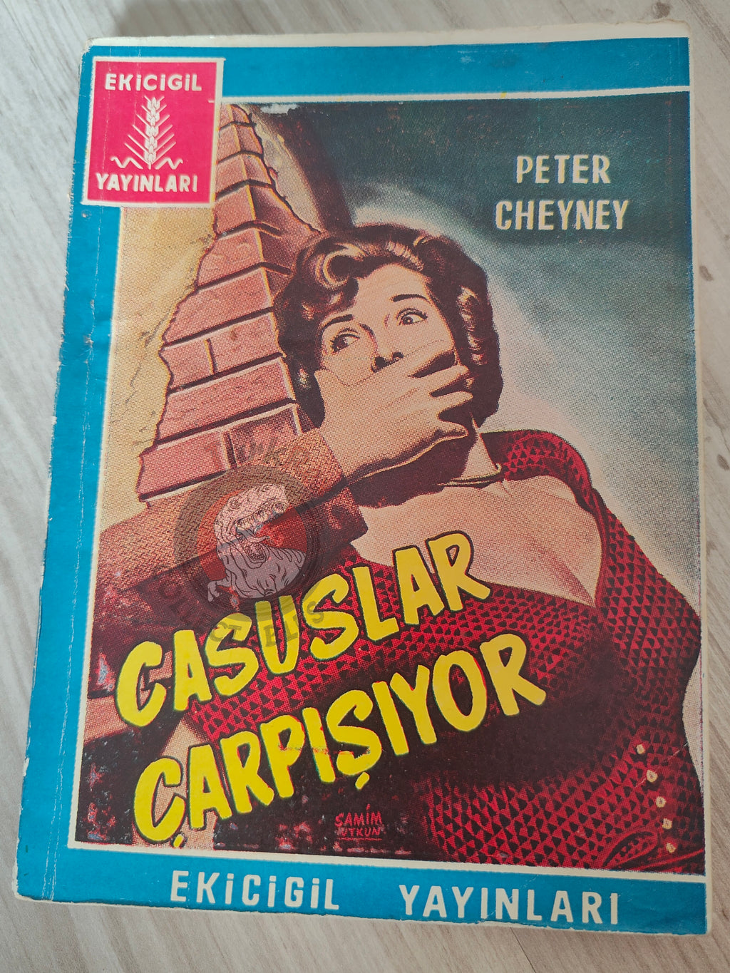 Peter Cheyney – Casuslar Çarpışıyor 1955 1st Turkish Book Turkey Lemmy Caution