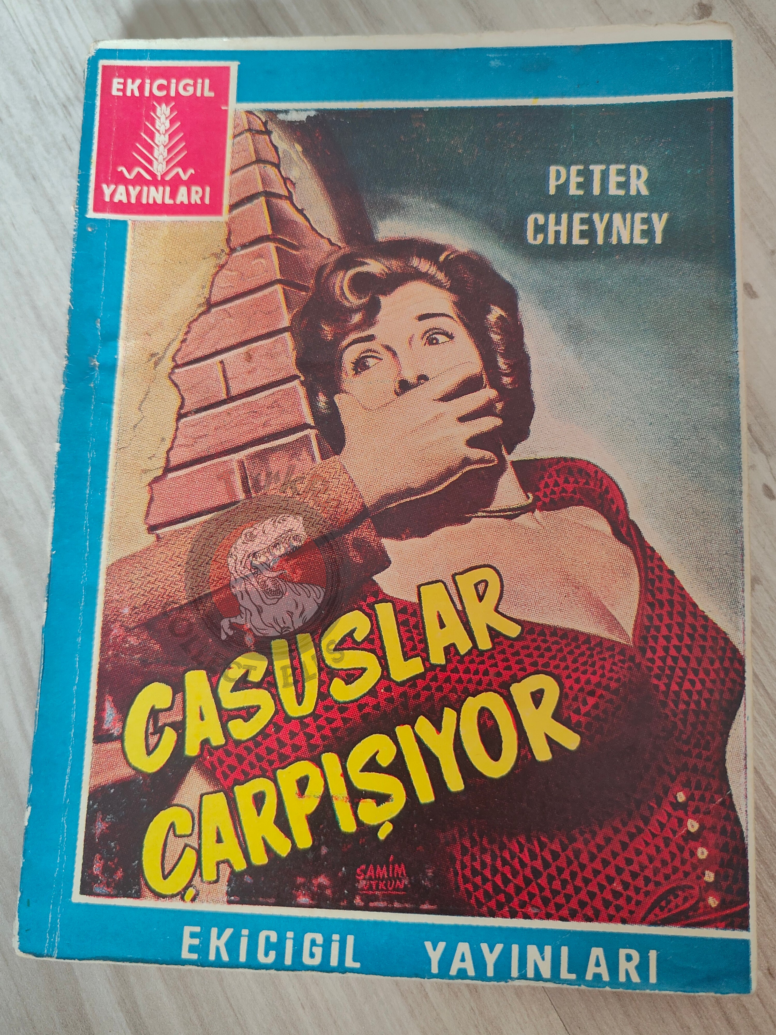 Peter Cheyney – Casuslar Çarpışıyor 1955 1st Turkish Book Turkey Lemmy Caution
