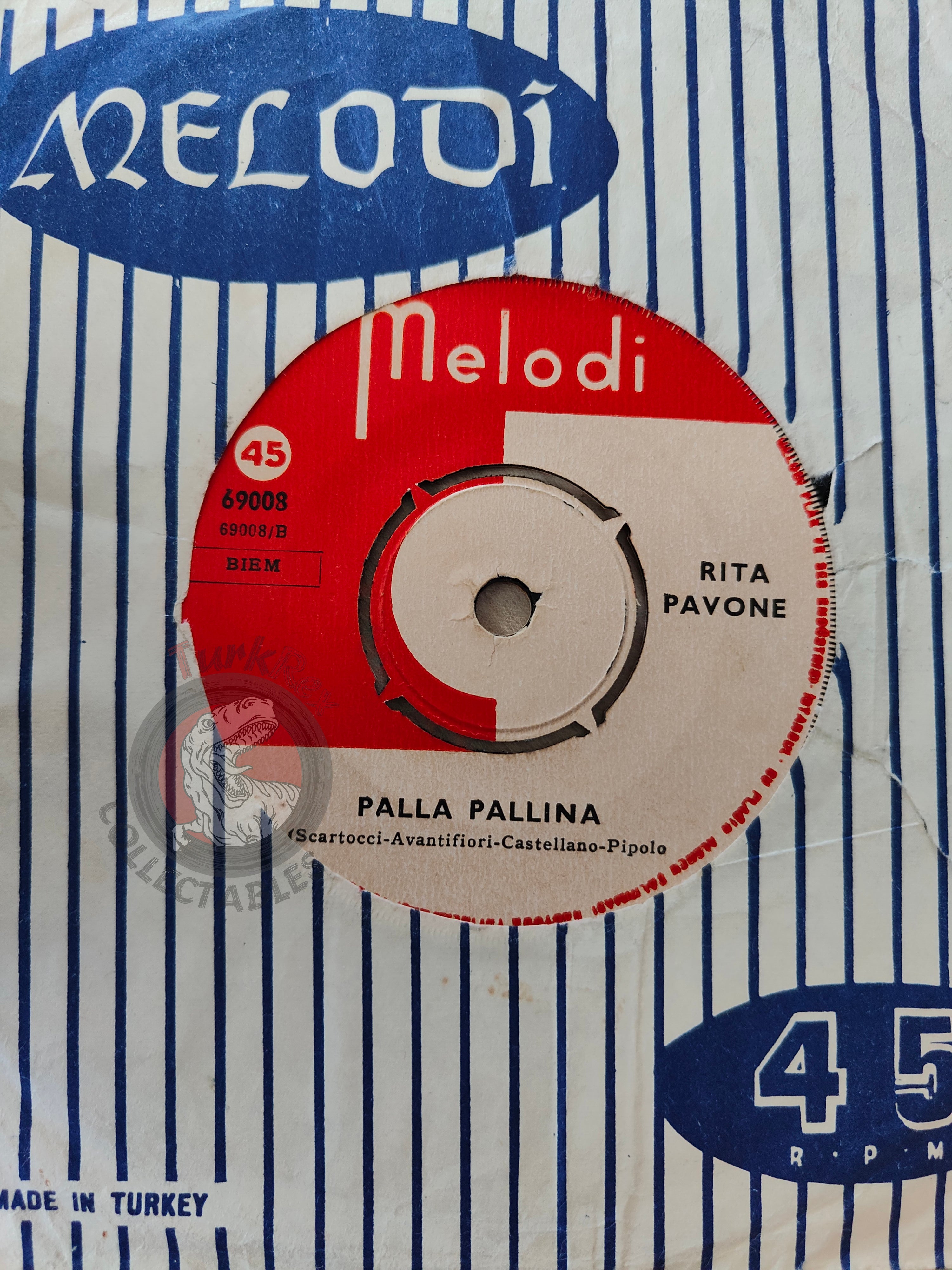 Rita Pavone – Il Raffreddore 7" Turkish Pressing Vinyl Turkey Edition