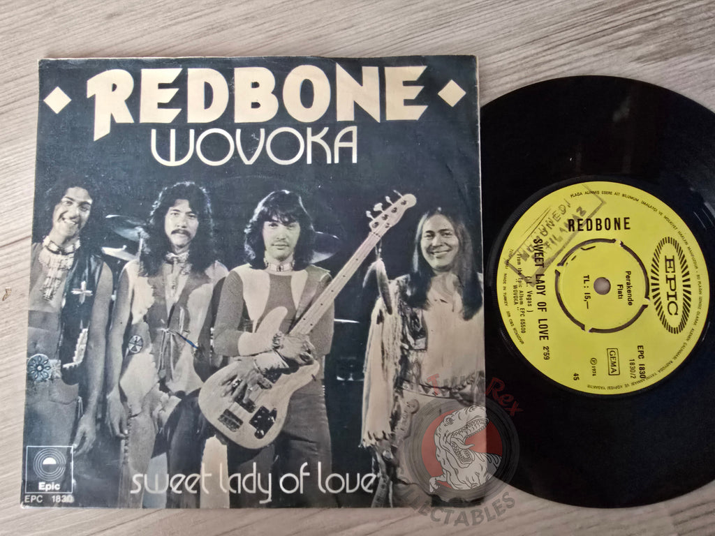 Redbone – Wovoka 7" Promo Turkish Pressing Vinyl Turkey Edition