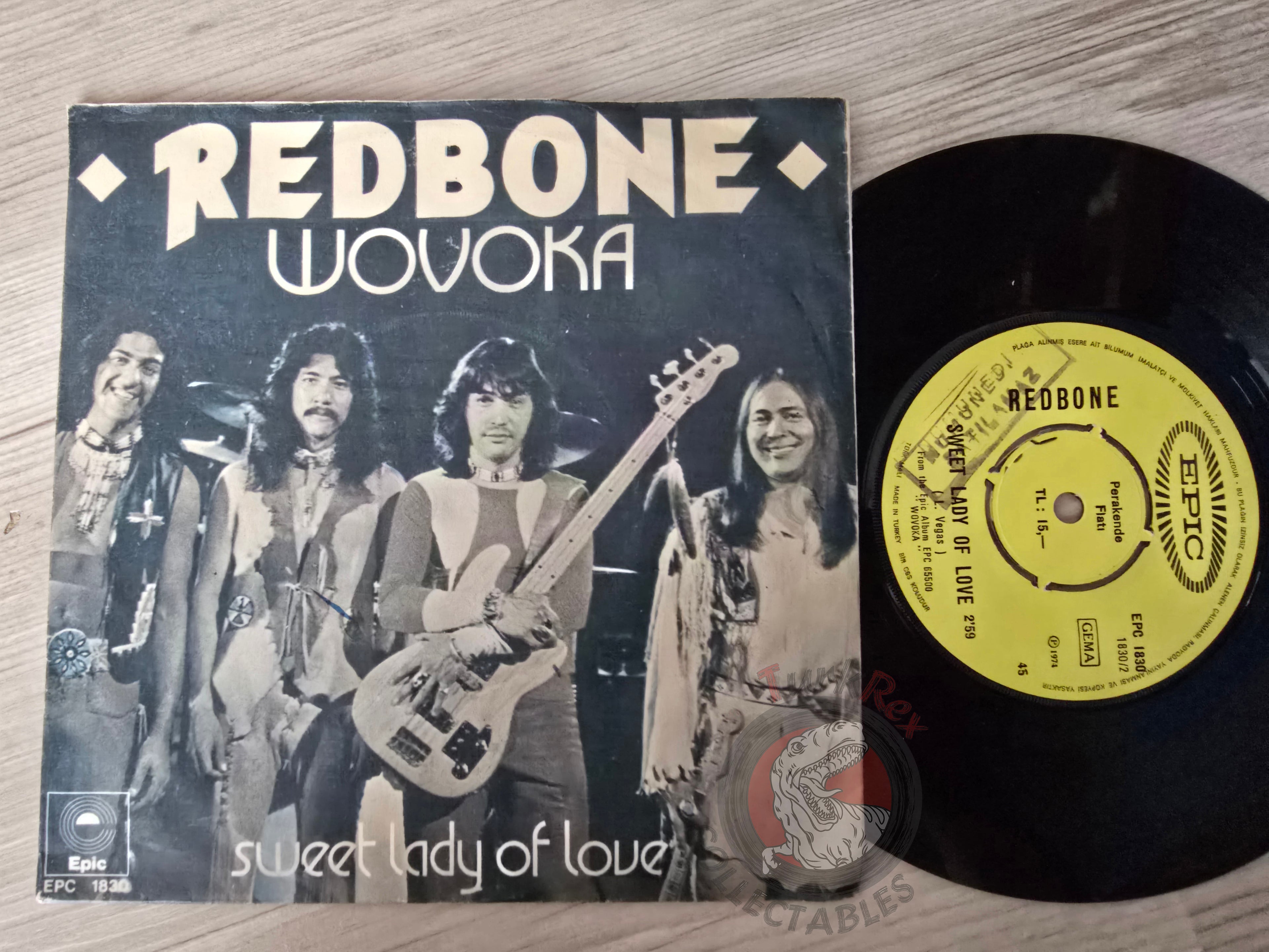 Redbone – Wovoka 7" Promo Turkish Pressing Vinyl Turkey Edition