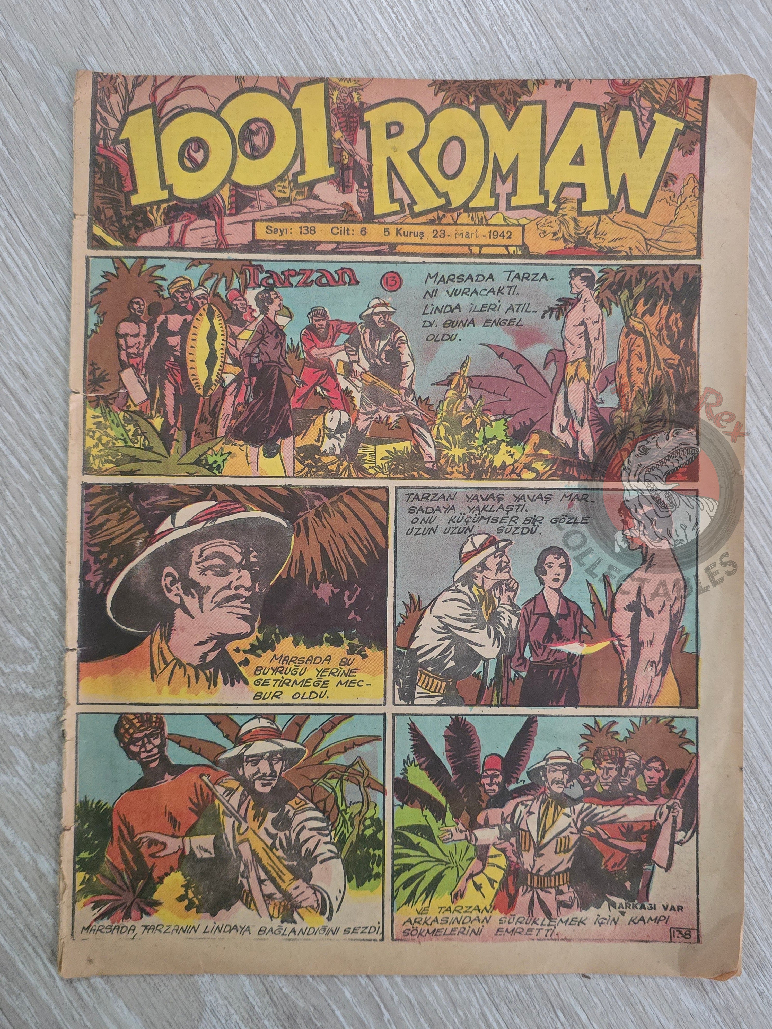 1001 Roman #138 1942 Turkish Comic Turkey Phantom Mandrake King of the Royal Mounted